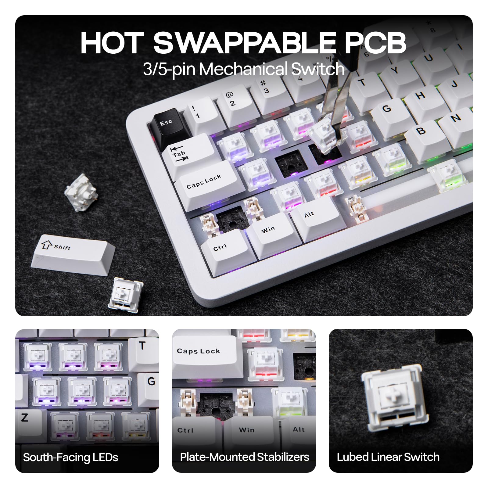 Amazon.in: Buy EPOMAKER Galaxy68 QMK/VIA Wireless Mechanical