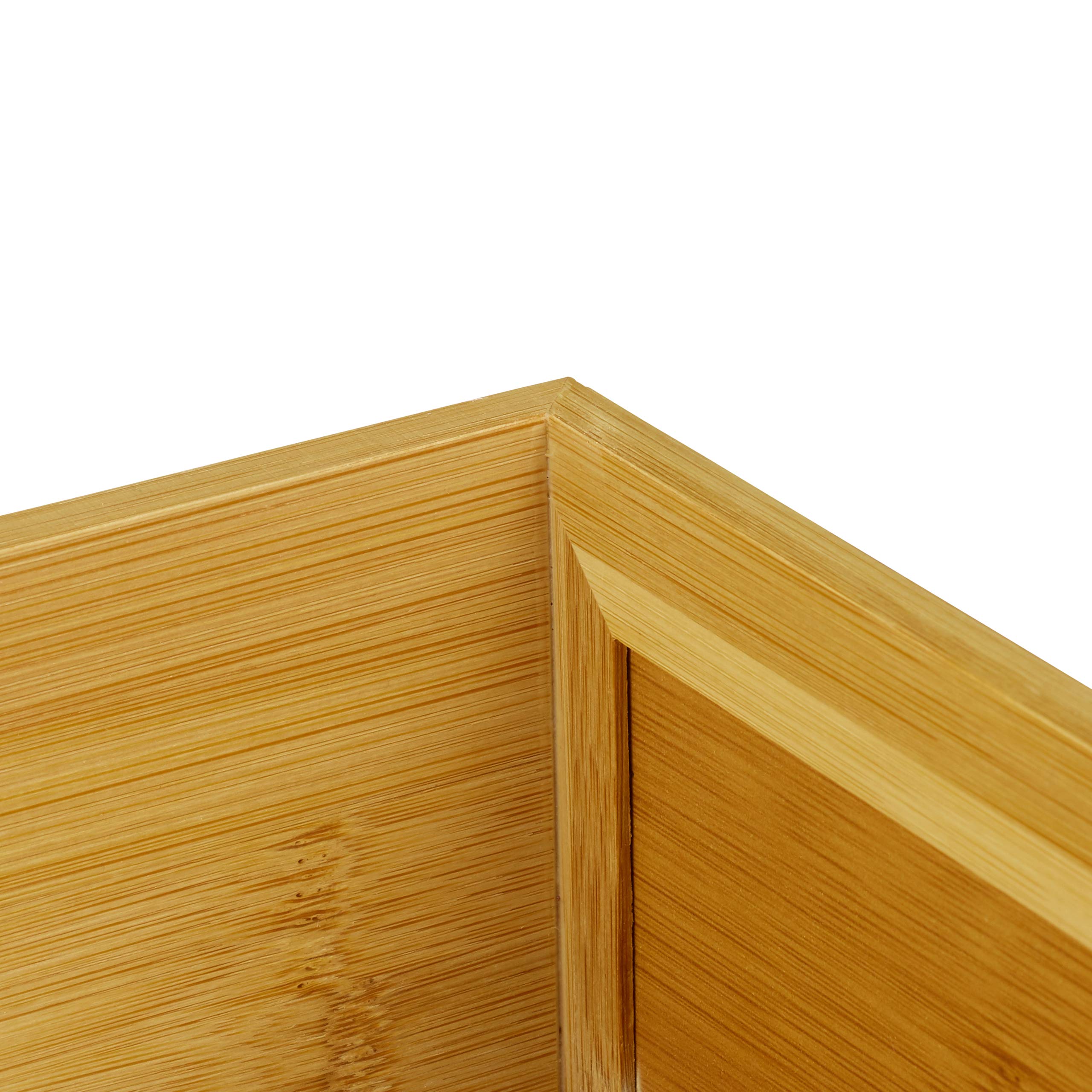 Relaxdays Dokumentenablage Bambus, stapelbar, DIN A4 Papier, Büro Organizer, Schreibtisch, HBT: 10 x 26,5 x 39 cm, Natur (Packung mit 3)
