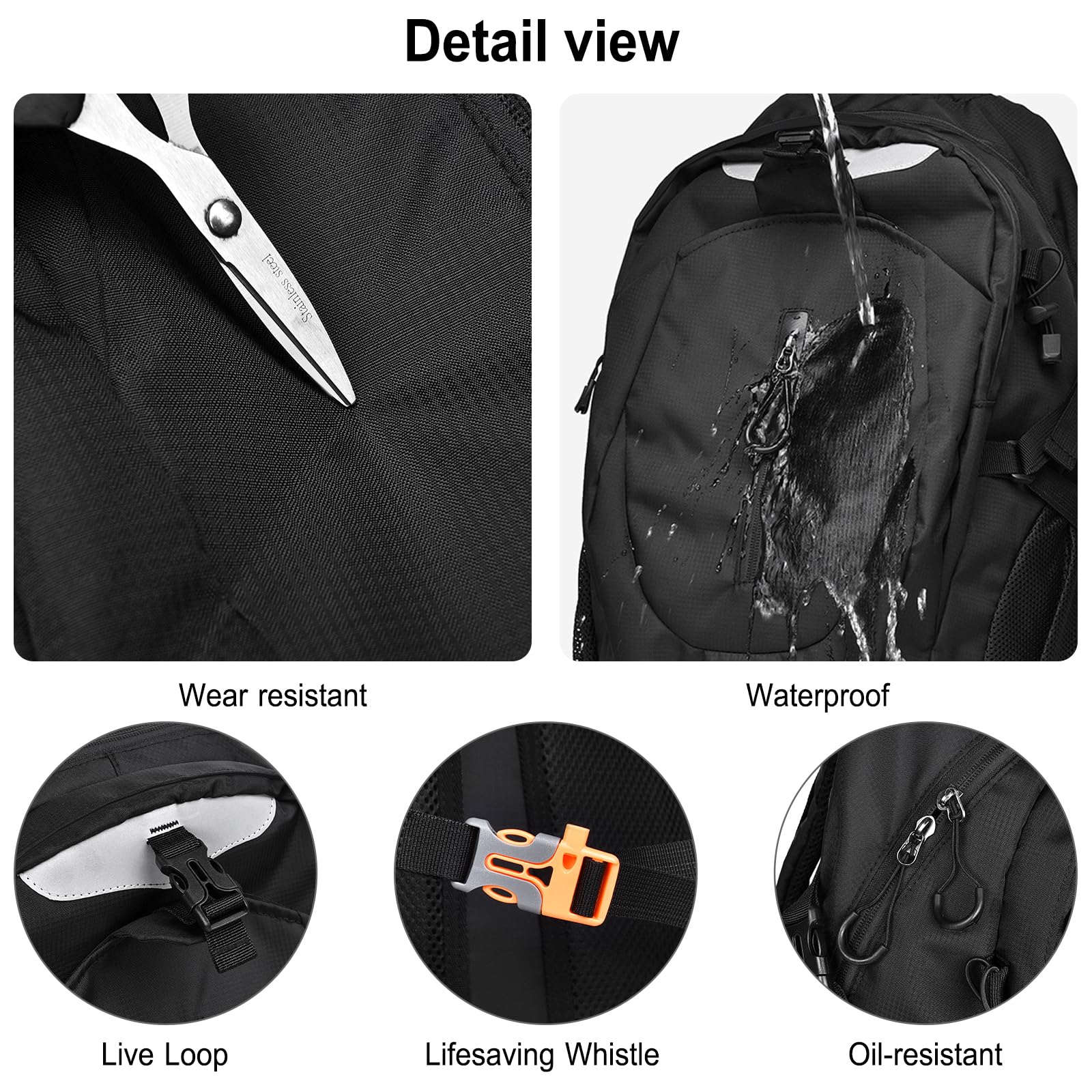 Zaino da Trekking Zaino Impermeabile 20L Grande Zaini Hiking Backpack per Donna Uomo Campeggio Arrampicata Viaggio Sport Verde