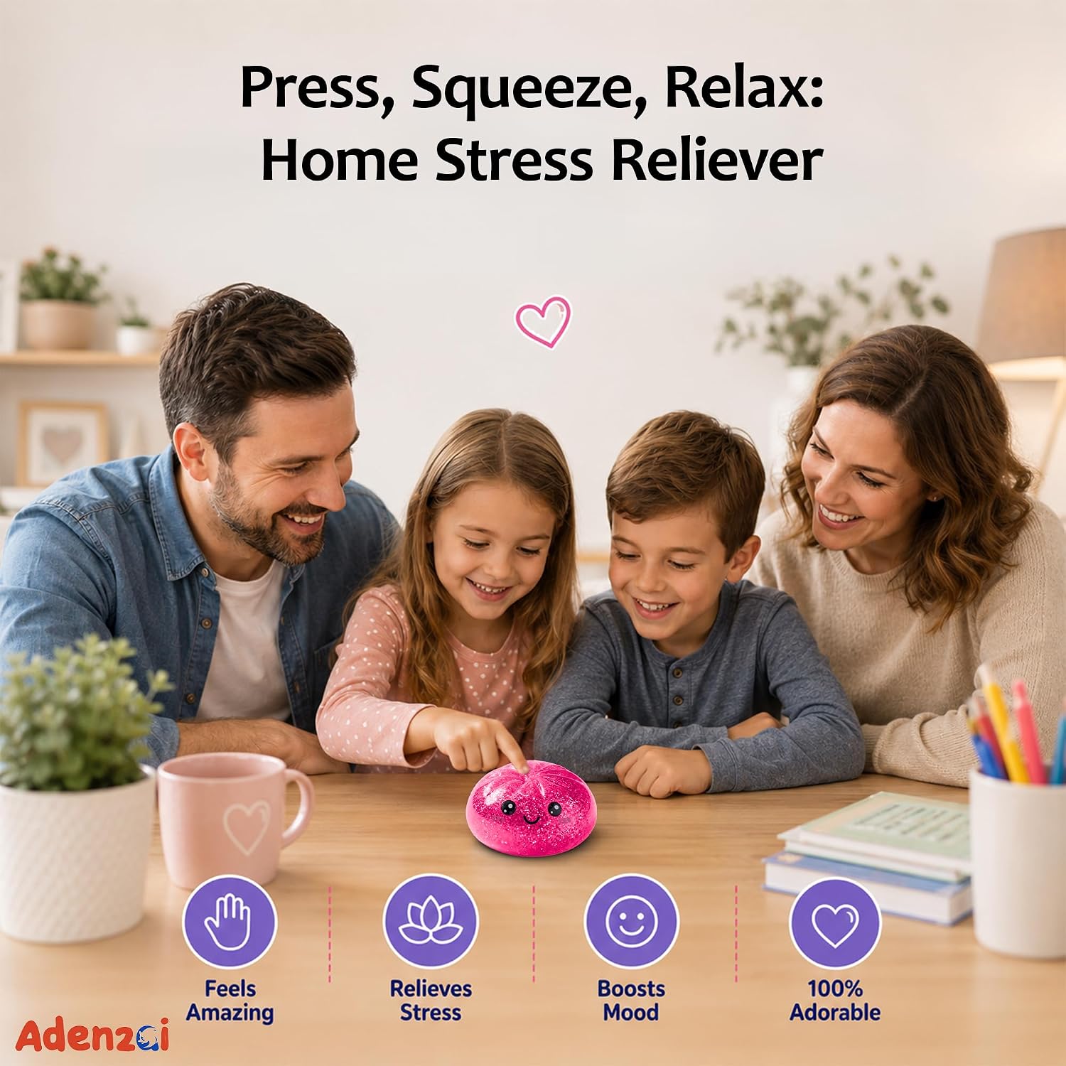 Dumpling Squishy Stress Toy, Cute Soft Sensory Fidget Squeeze Ball, Slow Rising, Desk Toy, Party Favor Gift for Kids and Adults (8732-2C)