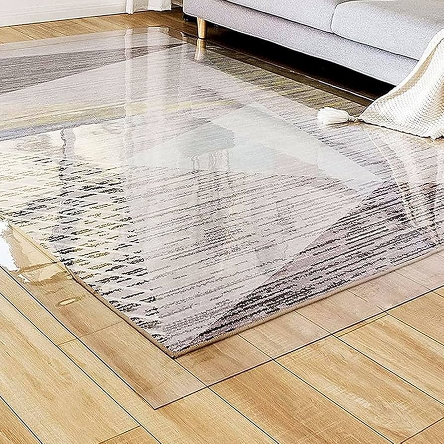 DG Catiee Clear PVC Table Cloth,Round Table Cover Protector,Transparent Plastic Table Mats Non