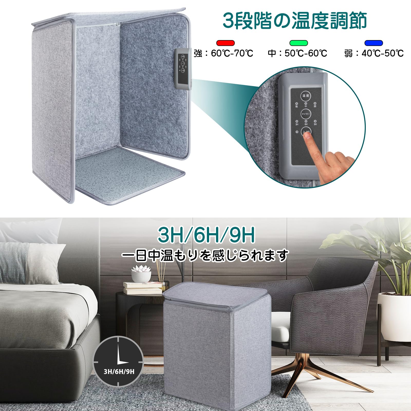 ヒーター三個 トールペイント Amazon | Ninonly パネルヒーター 遠赤外線デスクヒーター 足元