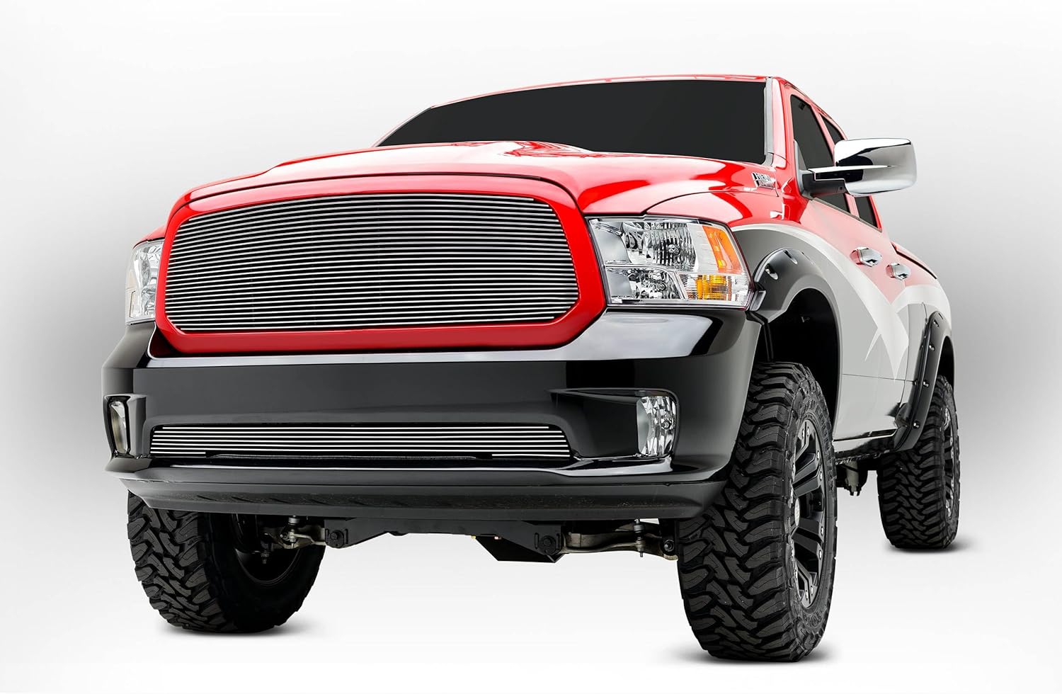T-Rex 20458 Horizontal Aluminum Polished Finish Billet Grille Insert for Dodge RAM 1500