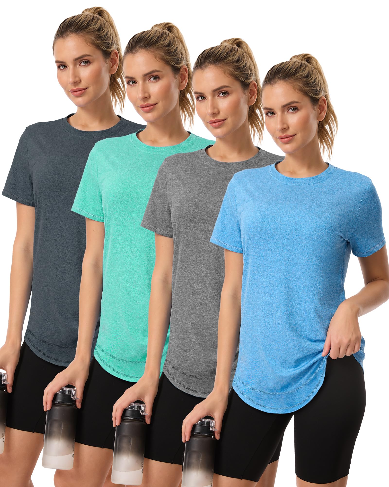 NebuKinex 4 Pack Women's Workout Tops