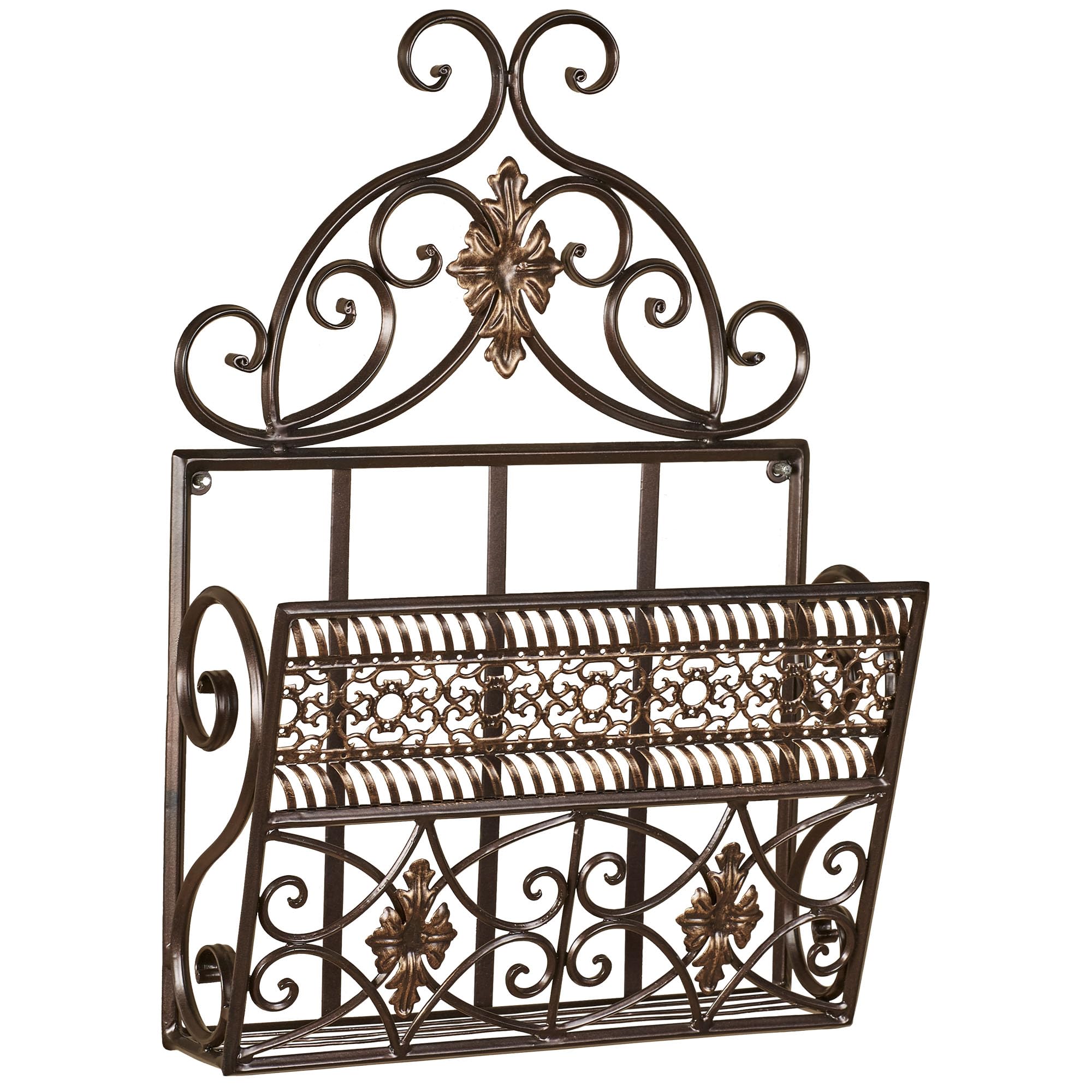 Touch of Class Charleston Metal Wall Organizer Bronze Single 13