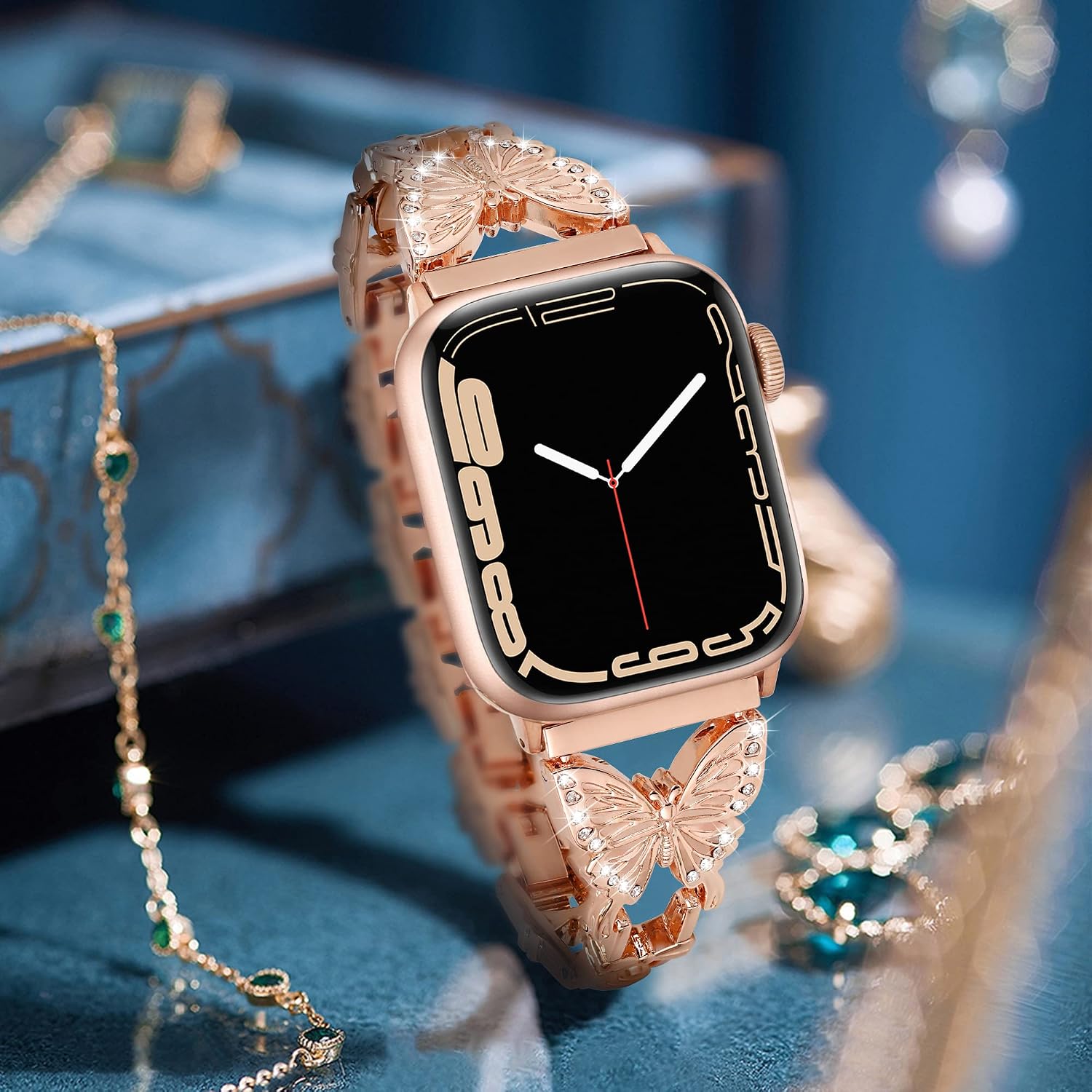 wipalor Butterfly Band for Apple Watch Band 46mm 44mm 45mm 49mm 42mm（S3） image 3