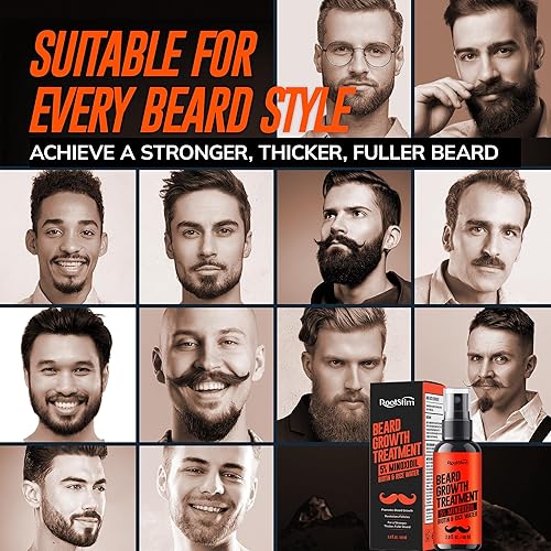 Miniatura 7 de Suero para el crecimiento de la barba de minoxidil al 5% para hombres Spray para el crecimiento del cabello con biotina y agua de arroz - Aceite