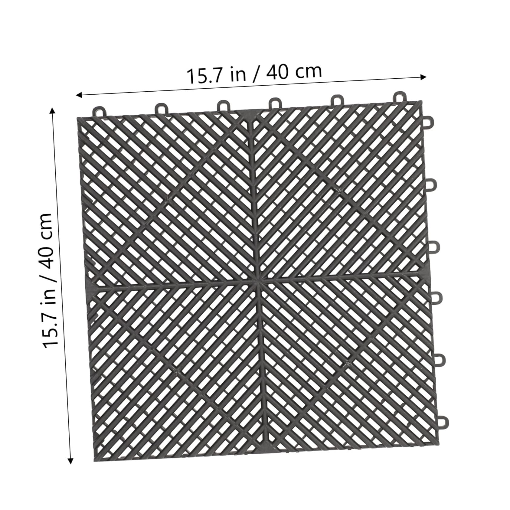 HAWILLOSCH Thickened Non-Slip Pool Shower Mat Interlocking Drainage Floor Mat for Car Wash Boat Deck