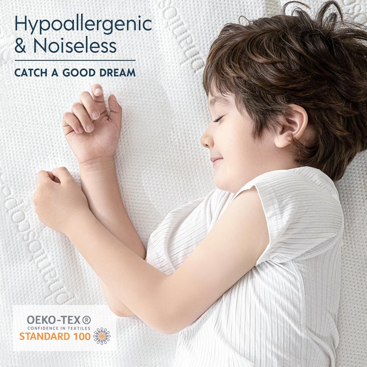 Phantoscope 100% Waterproof Mattress Protector, King, Mattress Cover 3D Air Soft Fabric, Mattress Pad Cover with 18'' Deep Pocket, Noiseless Washable, King Size