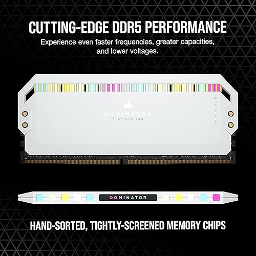 Miniatura 7 de CORSAIR DOMINATOR PLATINUM RGB DDR5 RAM 32 GB (2 x 16 GB) 5200 MHz CL40 Intel XMP iCUE Memoria de computadora compatible - Negro (CMT32GX5M2B5200C40)