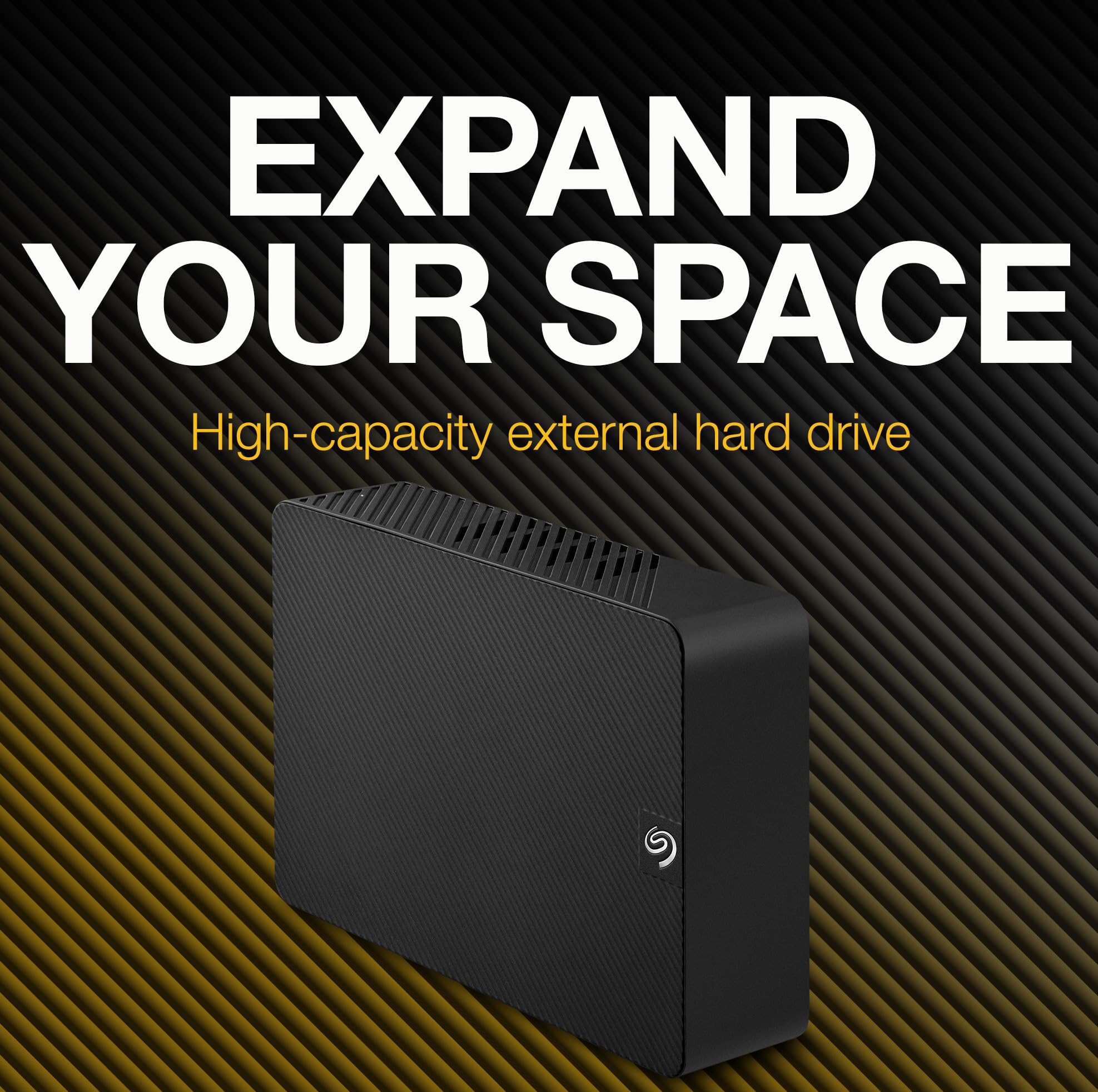 Seagate Expansion Desktop 22TB, Zewnętrzny dysk twardy, 3.5", PC & PC Portatili, USB 3.0, Data Rescue Service (STKP22000400)