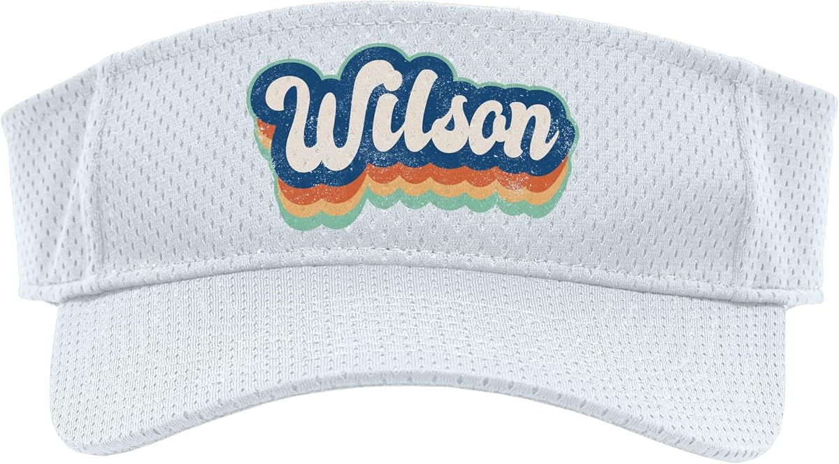 Wilson First Name Boy Vintage Style 70s 80s Personalized Sport Sun Visor