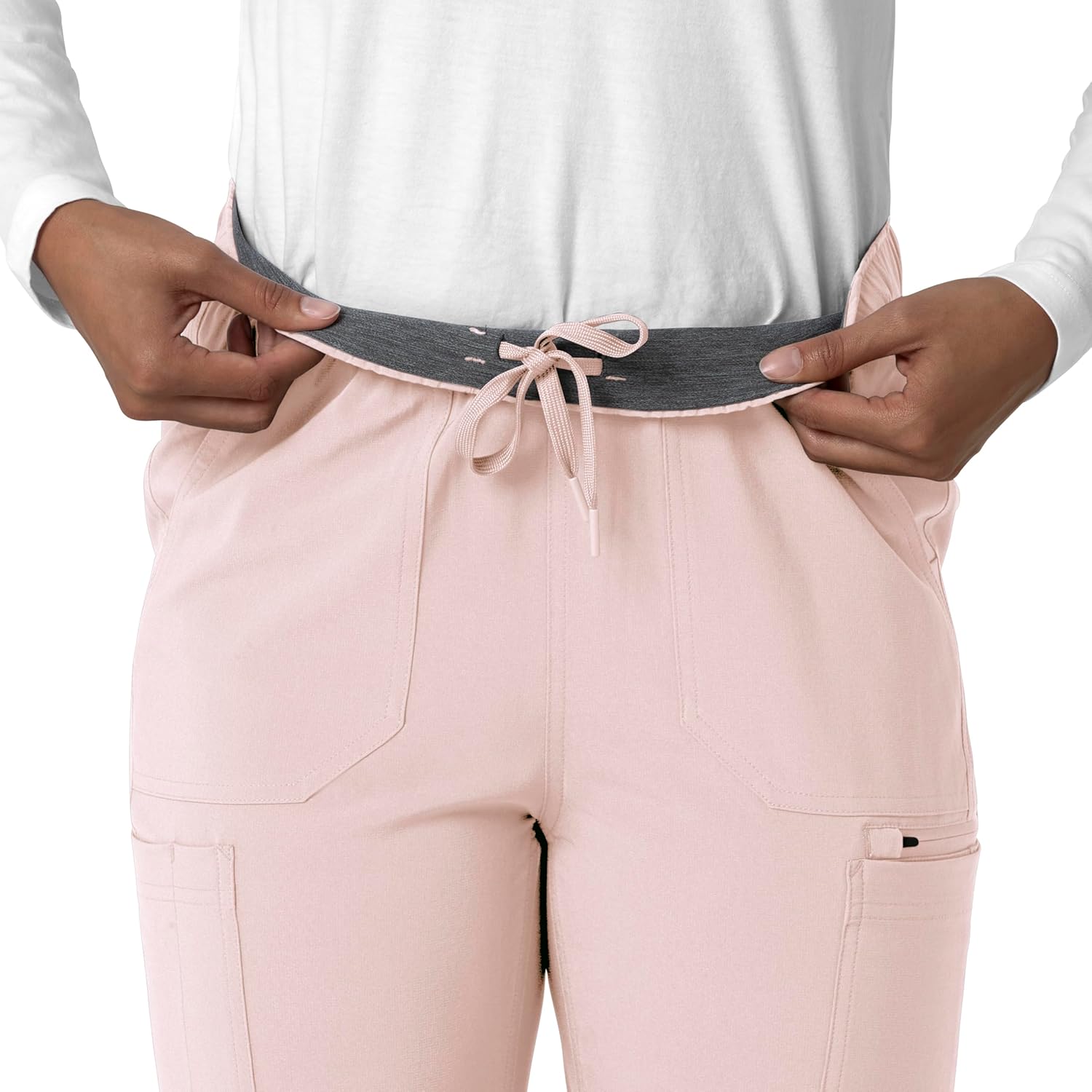 Carhartt Women's Straight Leg Cargo Scrub Pant - Soft Rose, 3X - Image 8