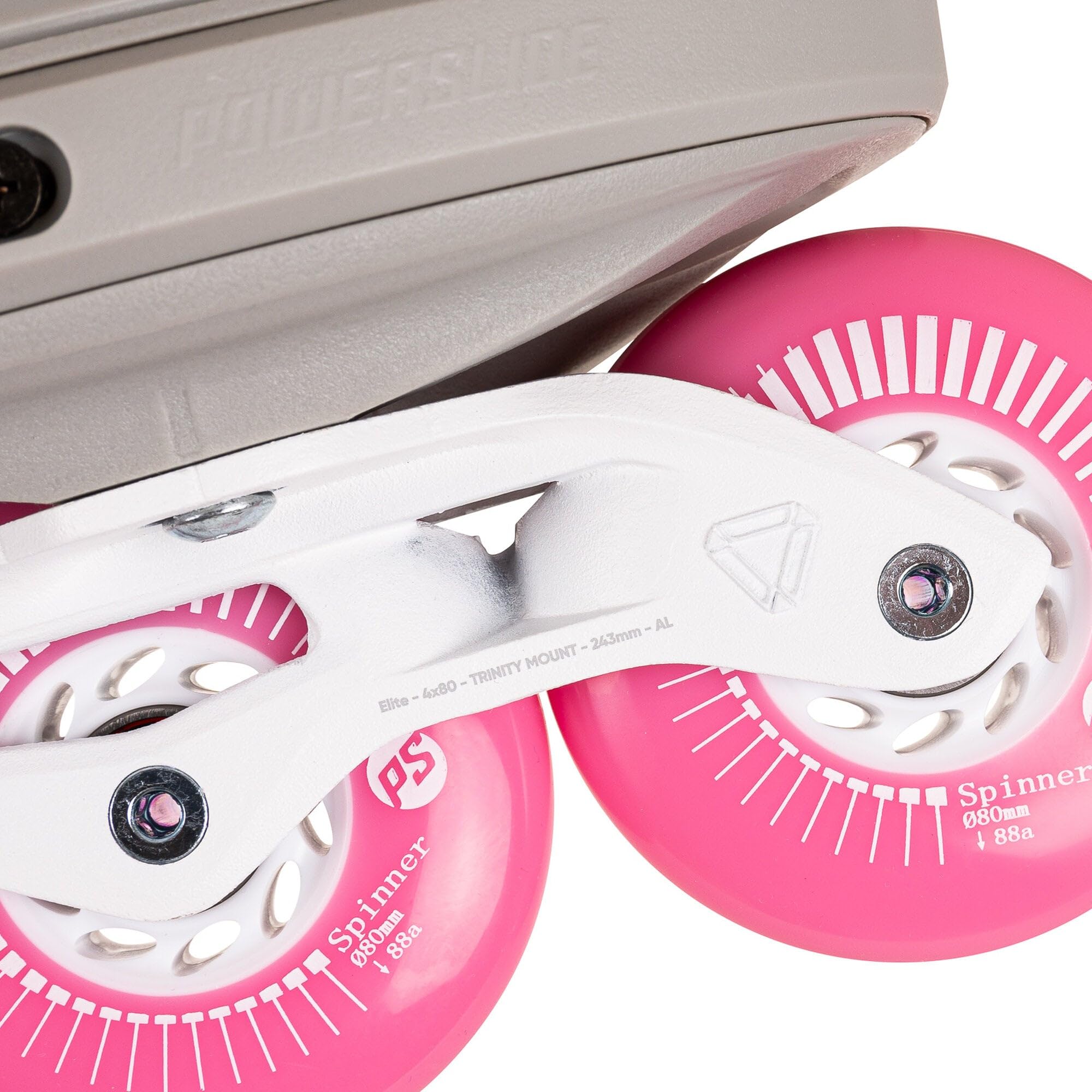 Powerslide Inline Skate Next SL Pink 80, für Urban ud Fitness, für Damen