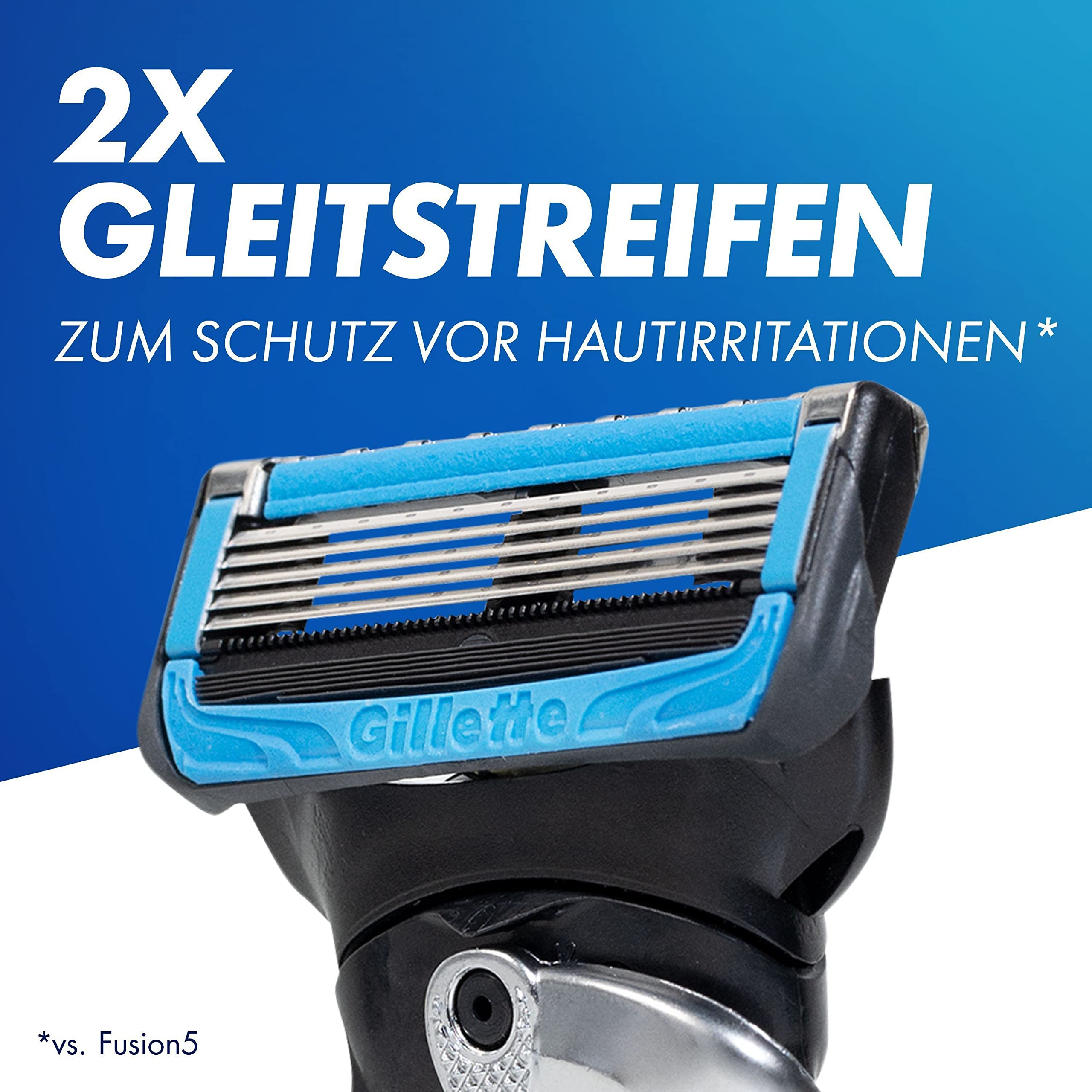 Gillette Proshield Chill Rasierklingen Herren, 6 Original Ersatzklingen für Nassrasierer mit 5-Fach Klinge, Kühl-Technologie für Angenehme Rasur