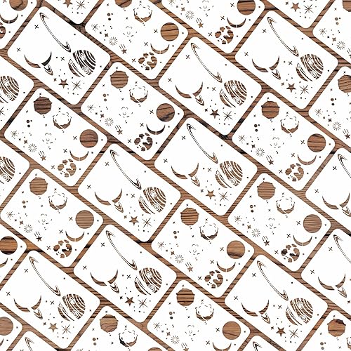 Vista 77 de INFUNLY Plantillas de pared de mandala para pintar paredes reutilizables de azulejos, plantillas de piso de concreto de 12 x 12 pulgadas para pintar