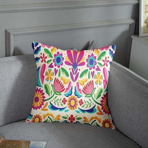 Miniatura 5 de Sanwarm Juego de 4 fundas de almohada decorativas para decoración del hogar, 18 x 18 pulgadas, fundas de almohada para sofá, fundas de almohada