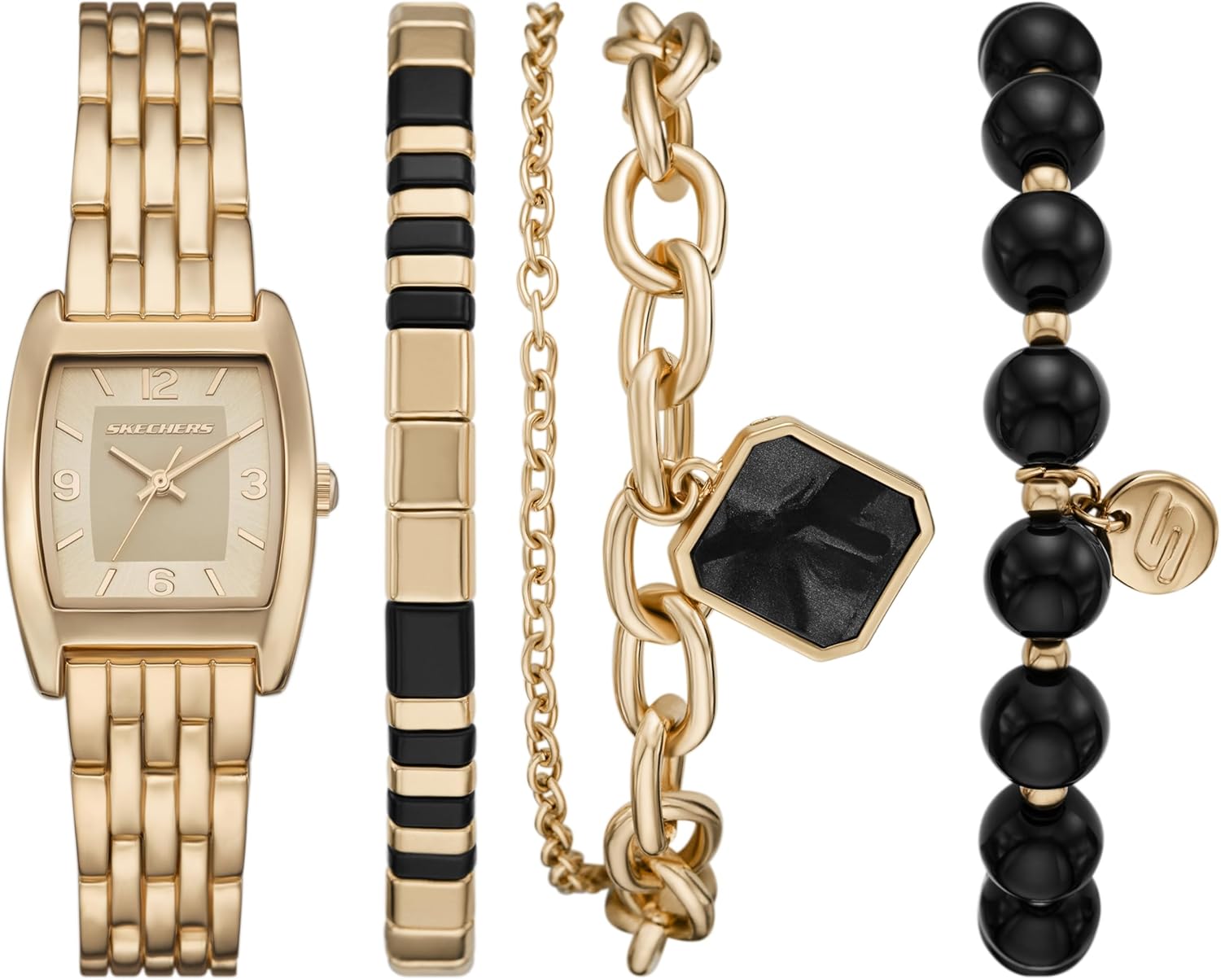Skechers Women's Sets Analog Gold-Tone Metal Watch (Model: SR9134)
