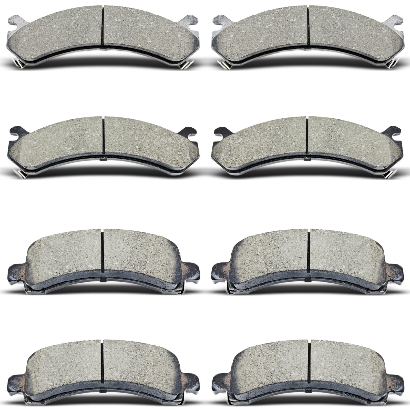 Photo 1 of DYZJKWJW D784 D974 Front Rear Ceramic Brake Pads Set Fit For 2003-2020 Chevrolet Express 2500/3500, For 2003-2020 GMC Savana 2500/3500 (8 pcs)