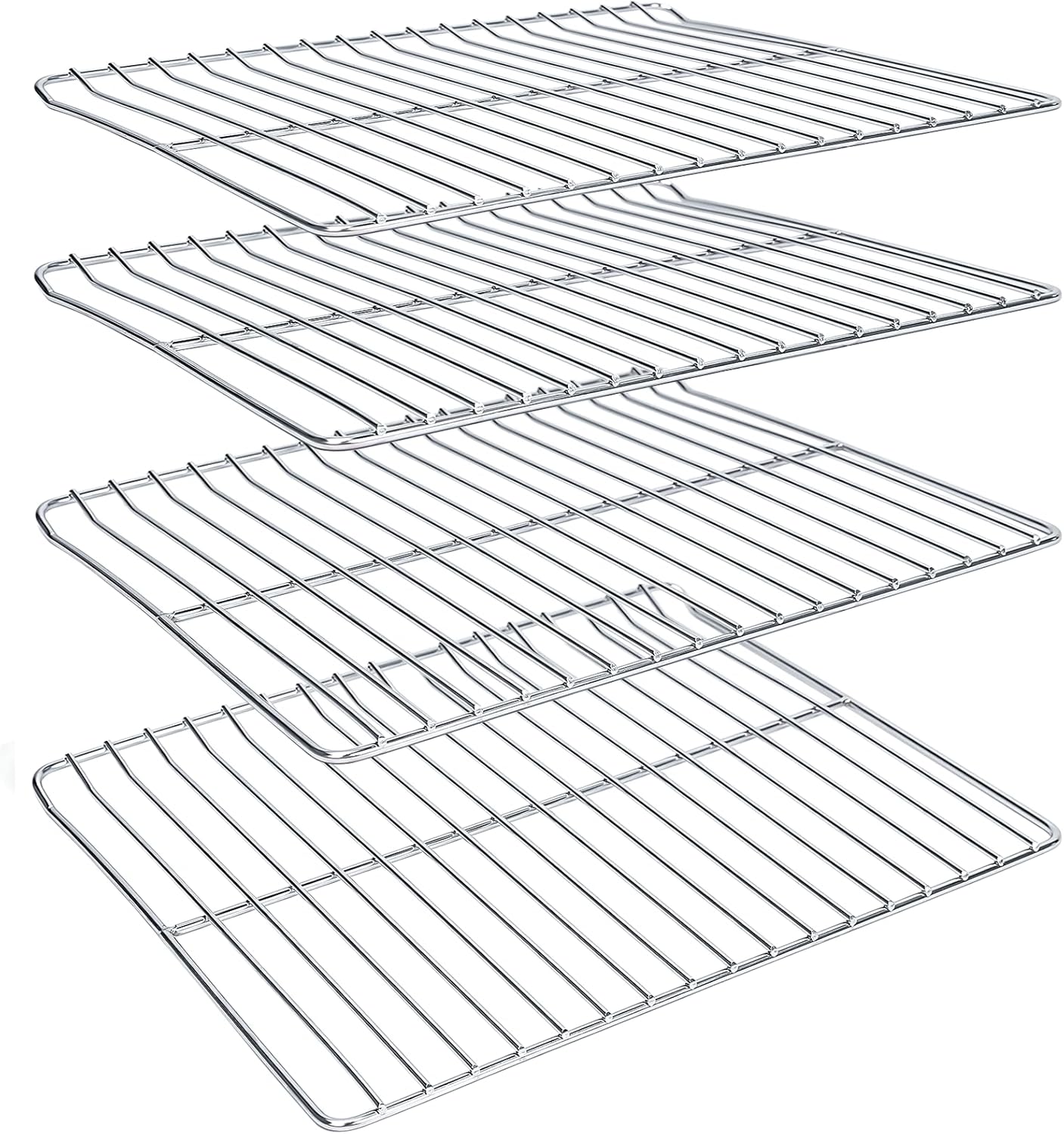 Hisencn Stainless Steels Cooking Grate Replacement Parts for Masterbuilt Electric Smoker 40 Inch, 19.7" x 12.2" Grill Grids Masterbuilt MB20070115 Smoker Grates Replacement, 3 Pack