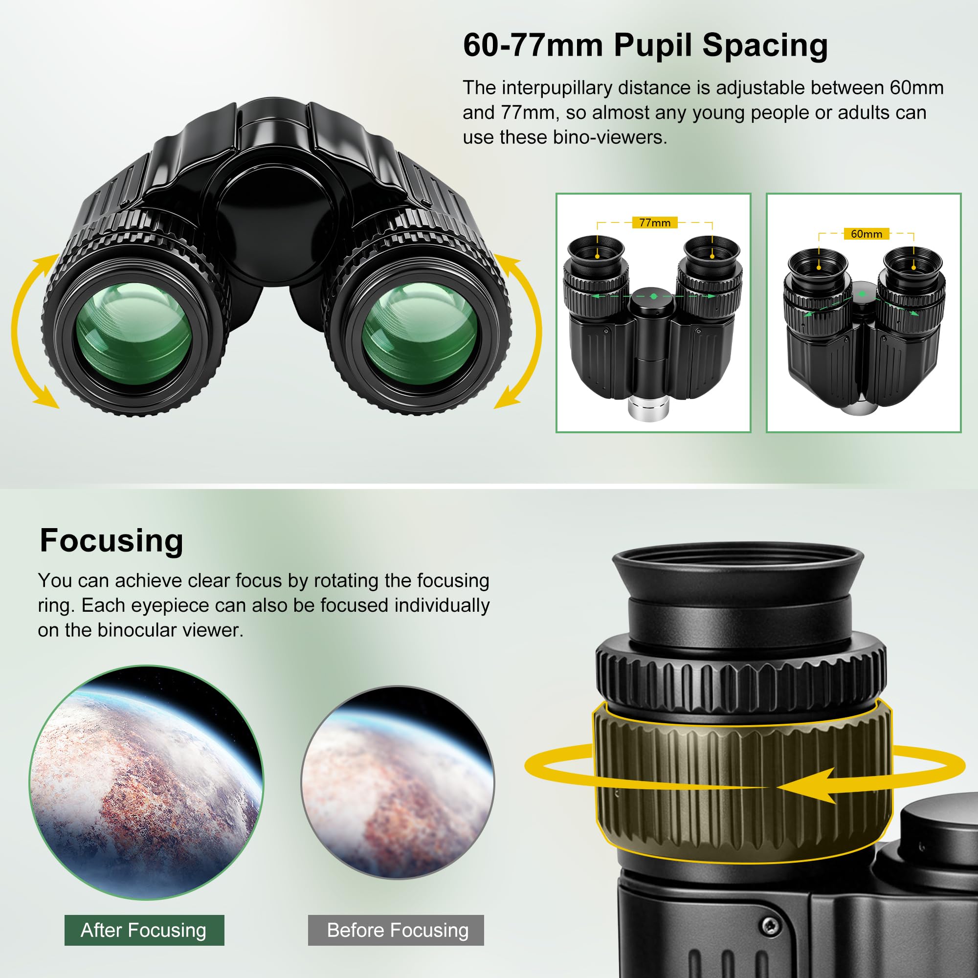 Alstar Stereo Bino Viewer mit Plössl-32 mm | Nahezu 3D-Viewing-Erlebnis, reduziert Ermüdung der Augen, passend für die meisten 3,2 cm Newton-, Refraktor-, SCT-Teleskope