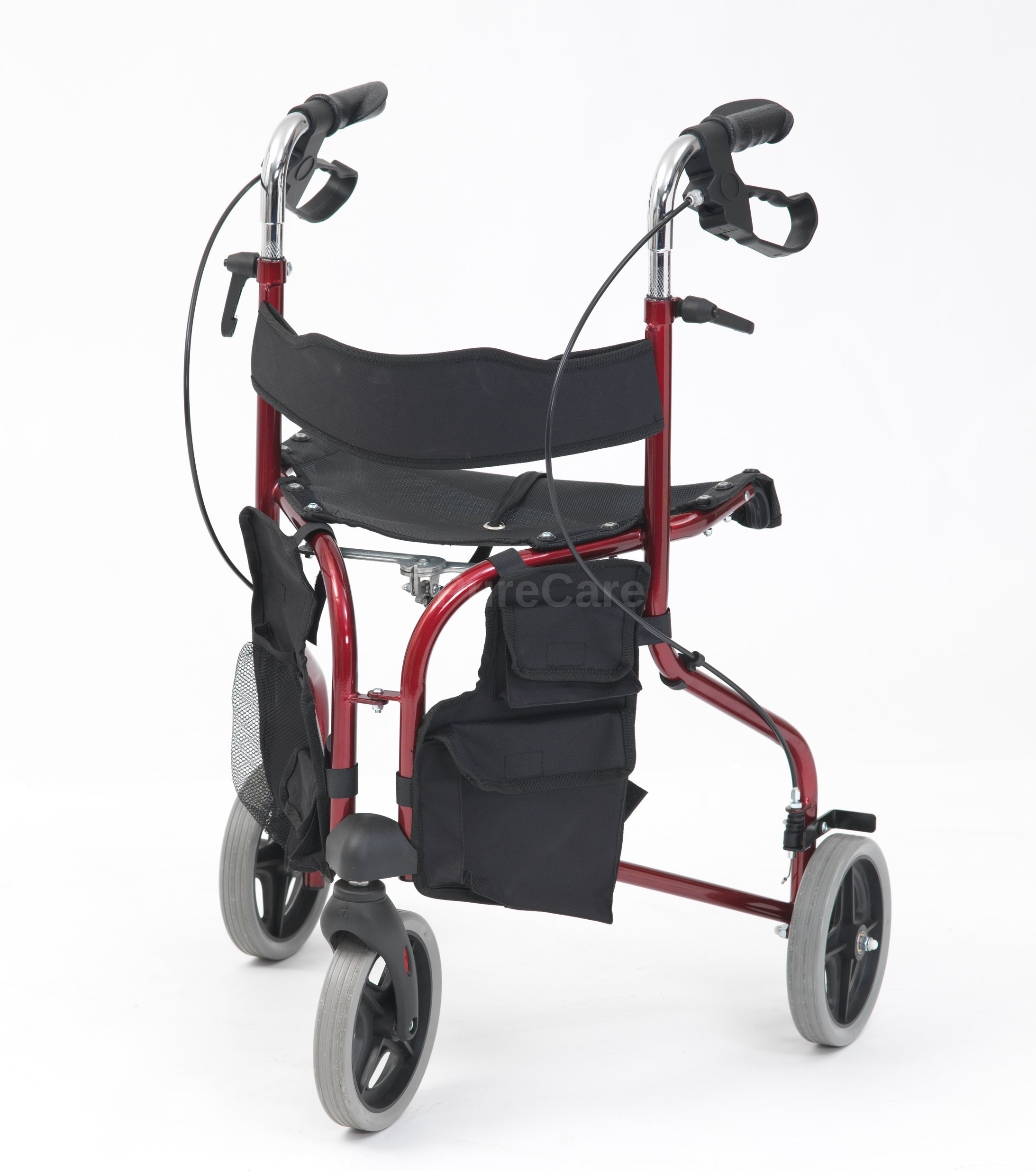 Drive TriWalker Walking Aid with Seat and backrest, Red Buy Online