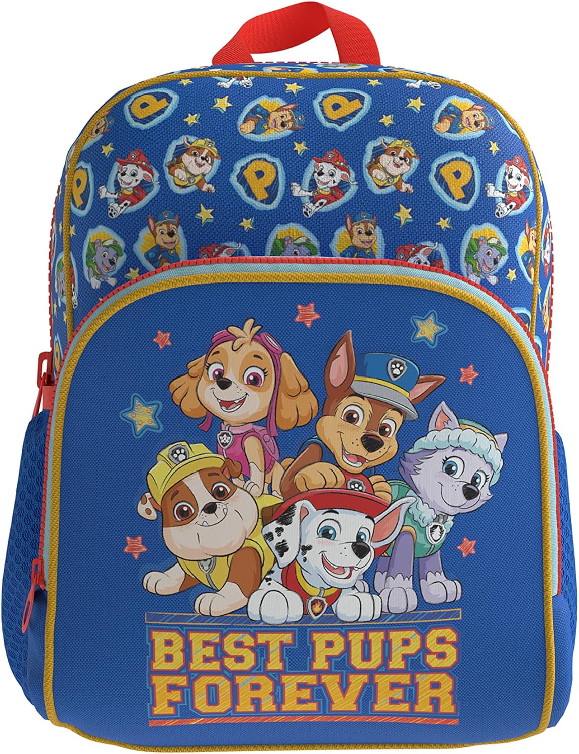CYPBRANDS 30 cm Scomparto Principale, Zaino, Cerniera Jumbo in Tasca Frontale, Manici Regolabili, Motivo Paw Patrol (Colori Blu e Giallo, Prodotto o Unisex-Bambini e Ragazzi, Multicolore, Talla única