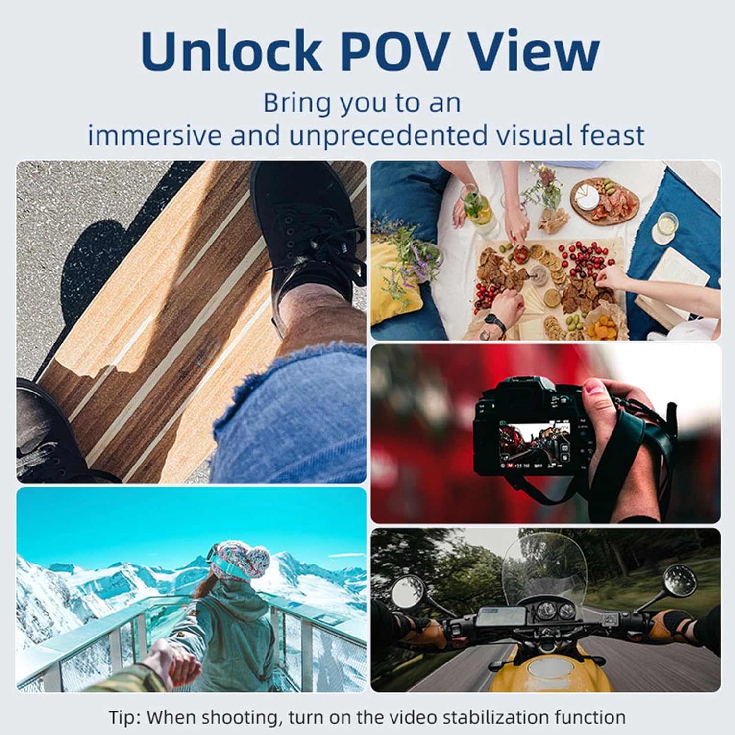 POV/Vlog Neck Cellphone Holder Necklaces Lanyards Neck Phone Mount Stand for Smartphones Structure