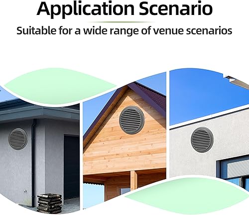 Miniatura 7 de Cubierta de ventilación de acero inoxidable 304 grueso de 6 pulgadas, cubierta de rejilla de ventilación con rejillas de ventilación, ventilación de