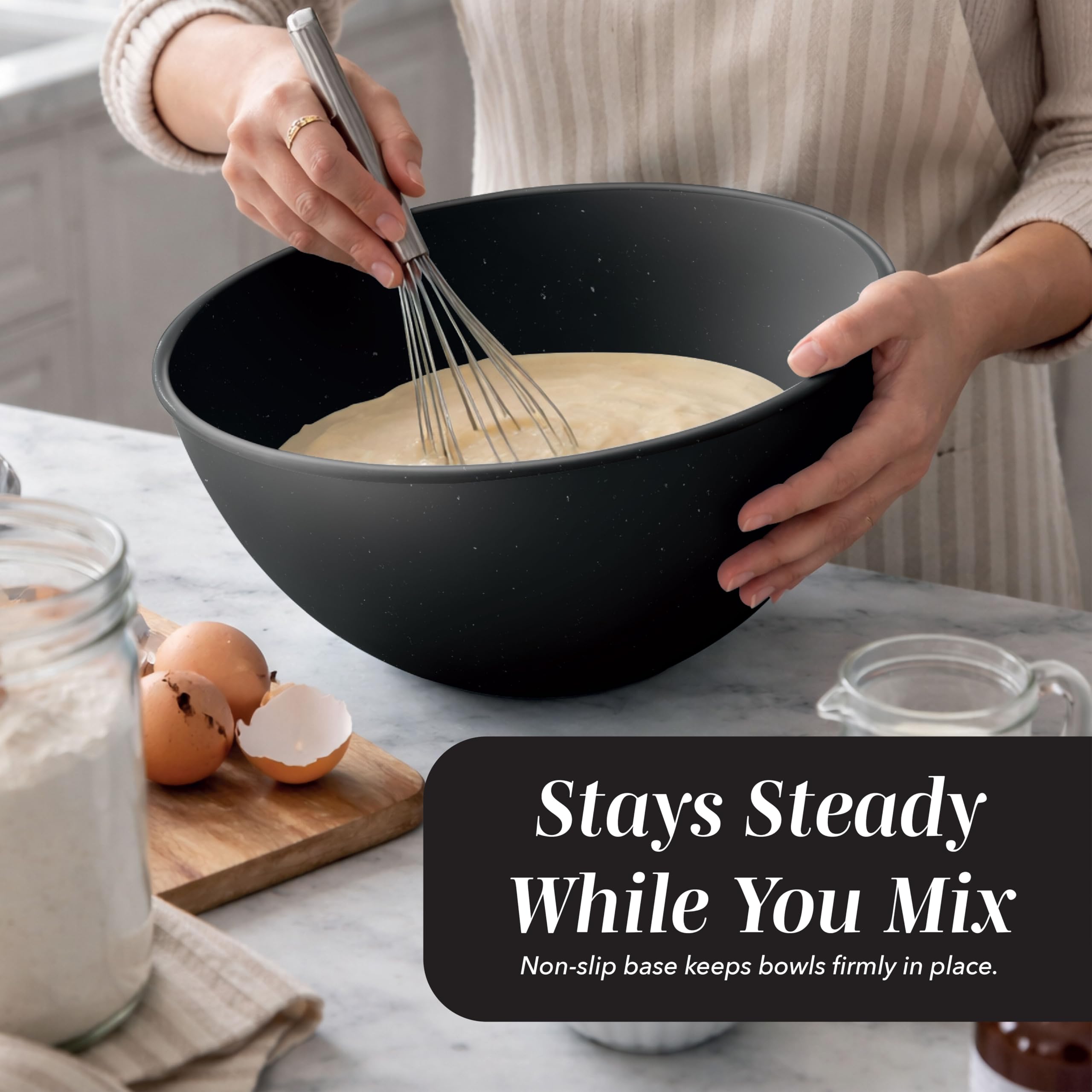Amazon.com: COOK WITH COLOR Mixing Bowls with TPR Lids - 12 Piece