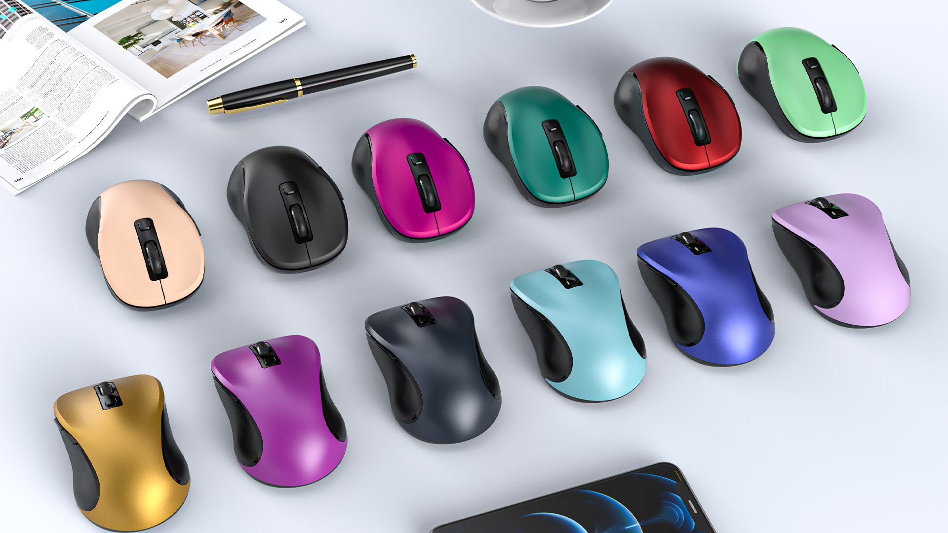 Tastiera E Mouse Wireless Trueque – Silenziosi, 2.4 GHz, Batteria Lunga Durata, Per PC/Laptop/Mac – Verde