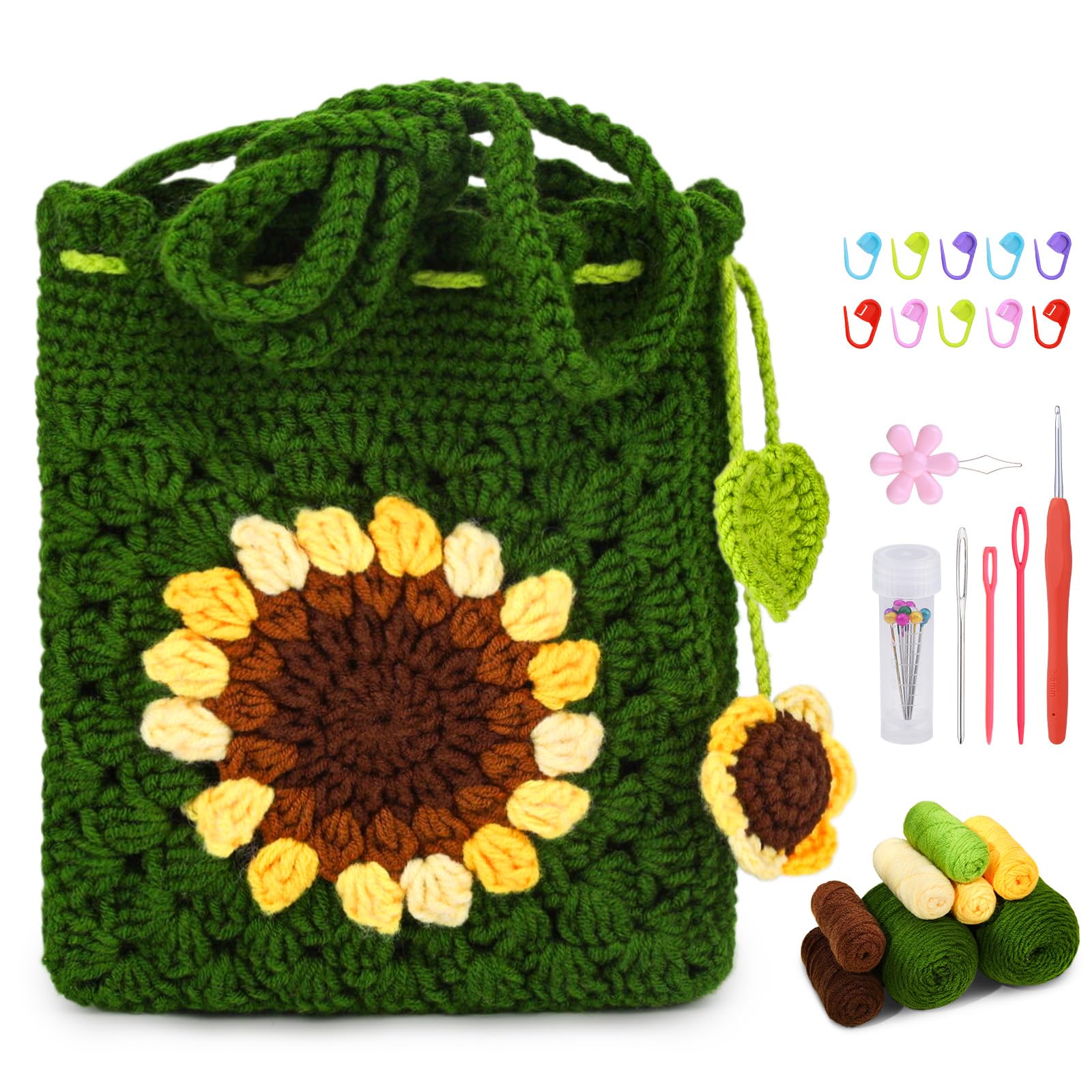 Pnytty Crochet Kits, Crochet Starters Kit with Crocheting Tools Supplies