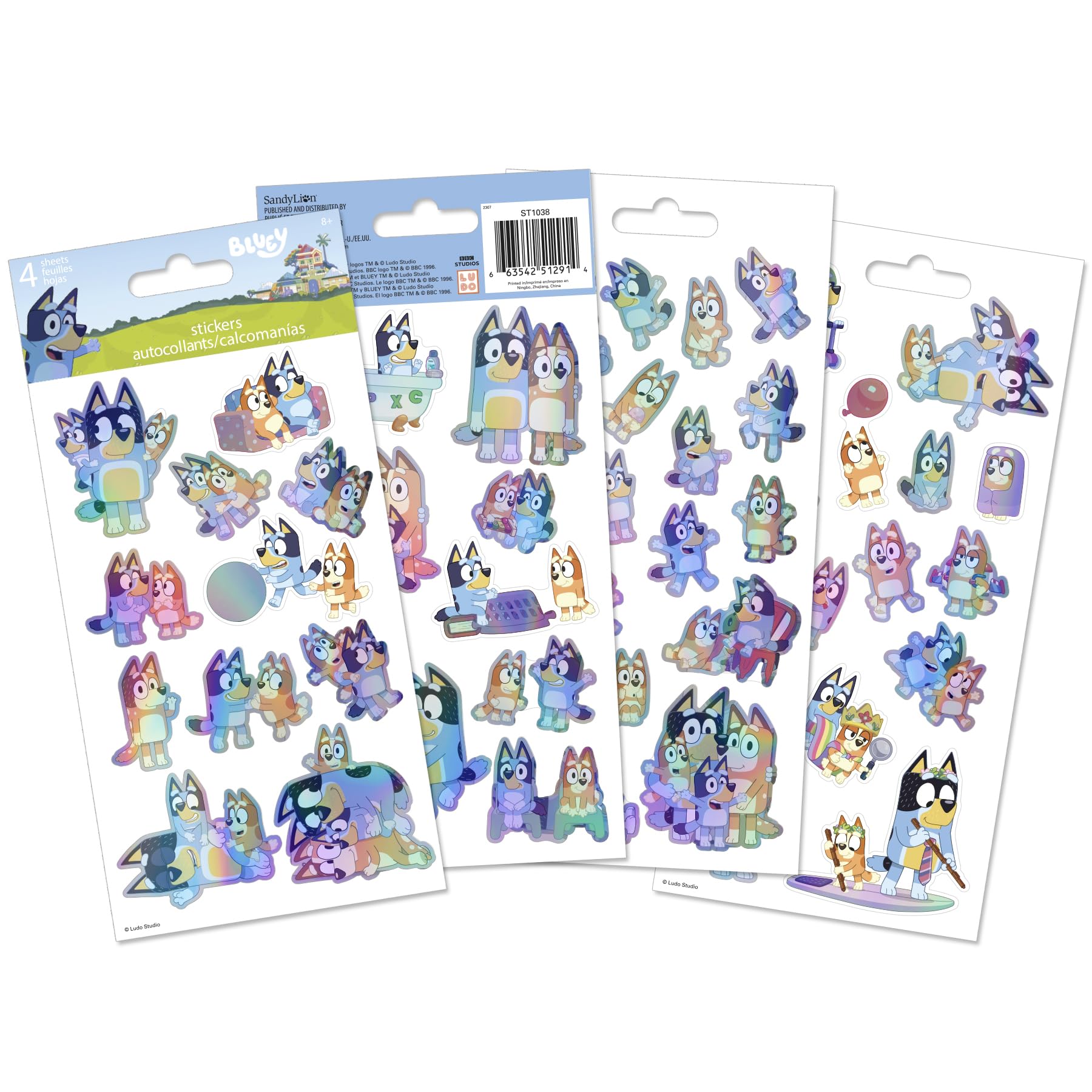 Amazon.com: Bluey Holographic Stickers Pack : Toys & Games