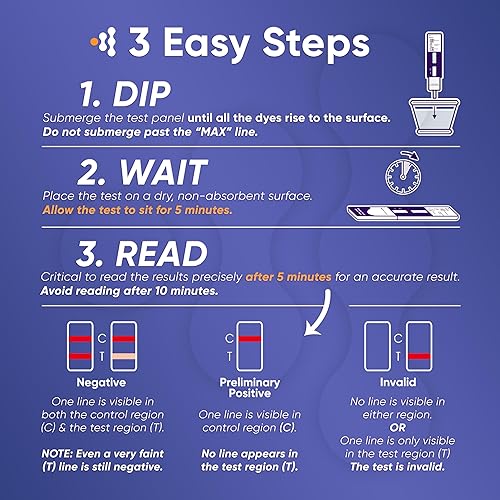 Miniatura 6 de Prime Screen - Kit de prueba de drogas de marihuana Prime Screen - Prueba de detección de drogas en orina aprobada médicamente - Detección