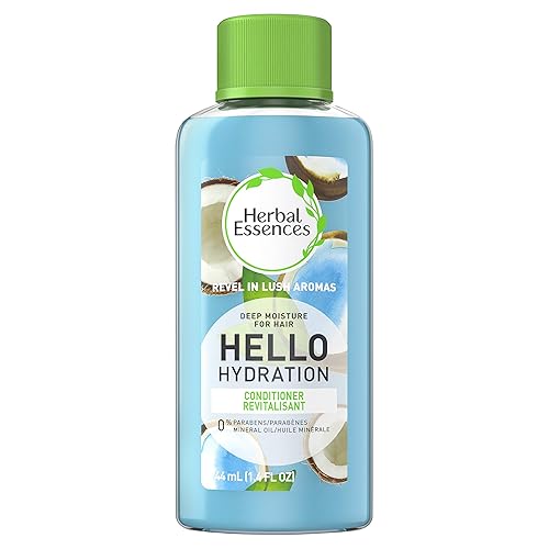 Herbal Essences Hello - Acondicionador de hidratación profunda para cabello, 1.4 onzas líquidas, 4.214 onzas líquidas