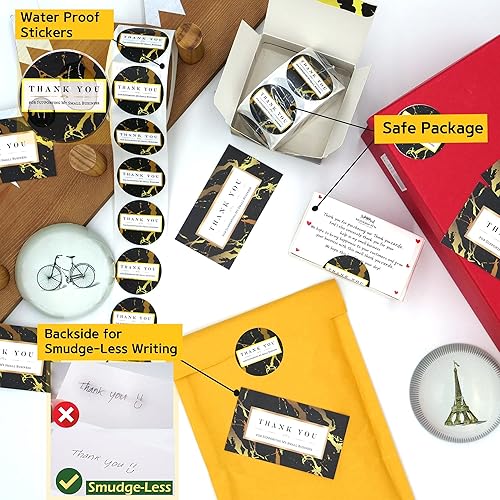 Miniatura 4 de Calcomanías de agradecimiento y tarjetas de agradecimiento para pequeñas empresas  Calcomanías de agradecimiento por apoyar a mi pequeña empresa y