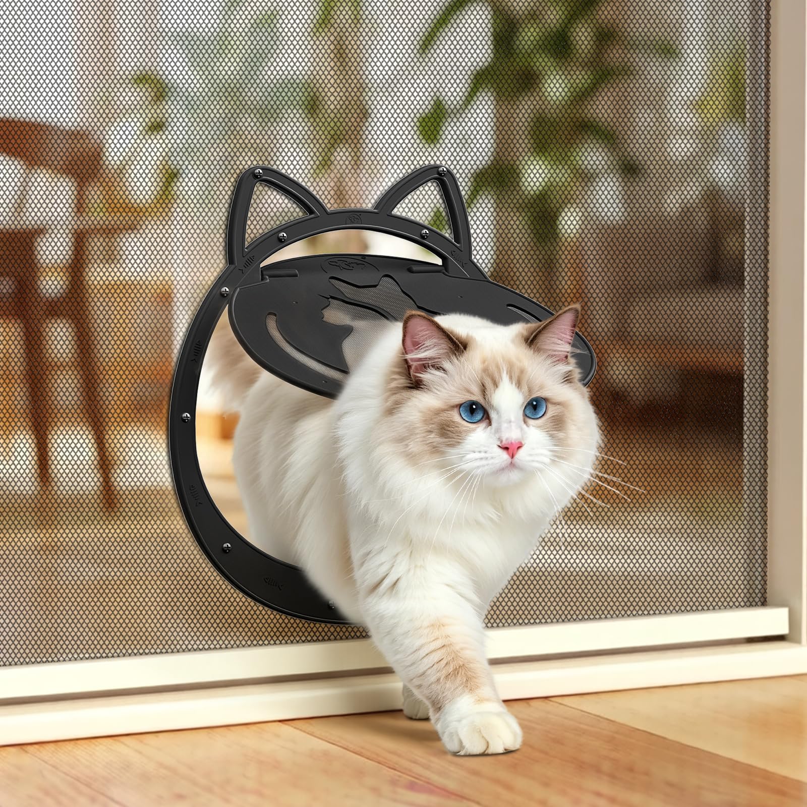 HIDROSIL Cat Door for Screen Door