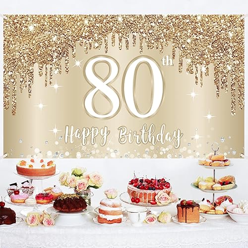 Miniatura 4 de Cartel de feliz cumpleaños número 80 para mujer decoración de póster de cumpleaños n 80 para mujer decoración de póster de cumpleaños n 80 728 x 433