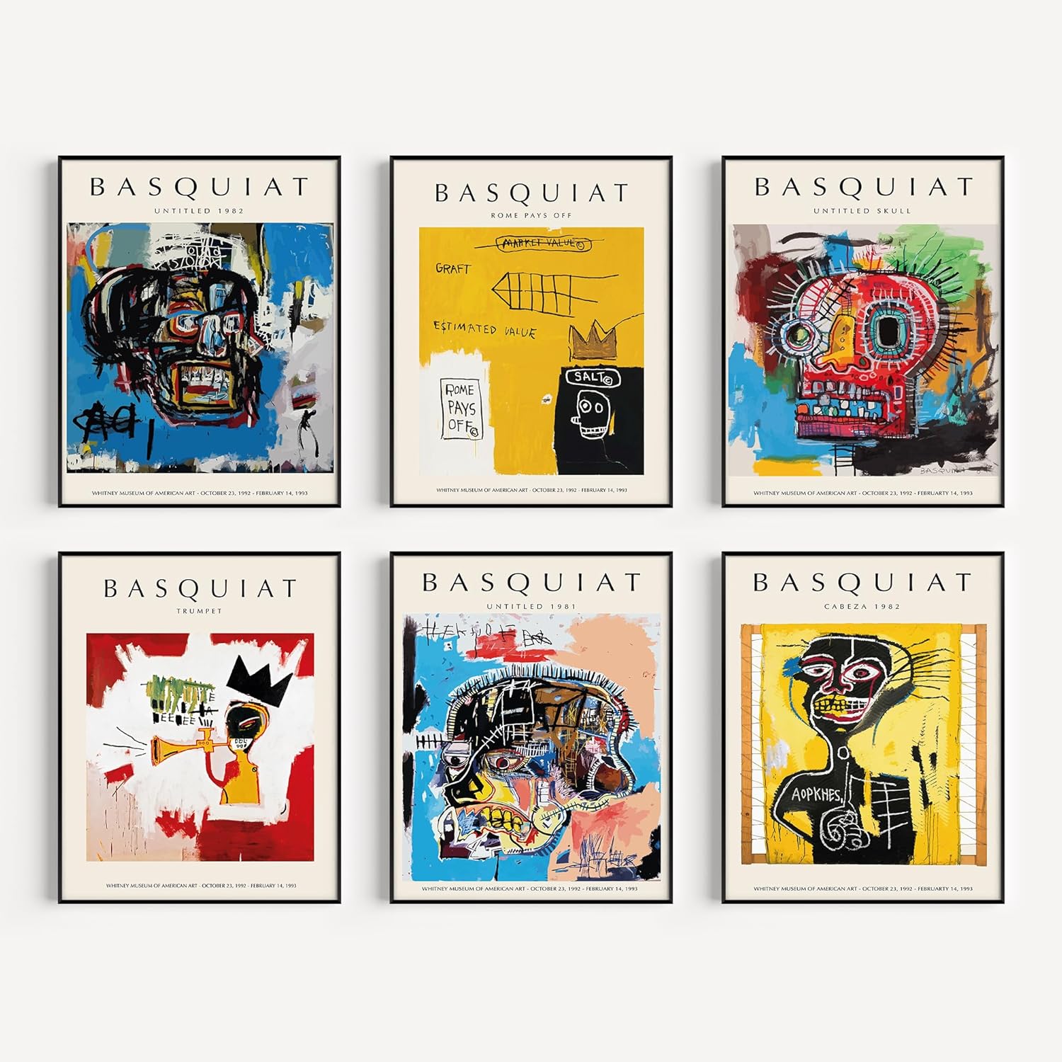 Basquiat Wall Art Prints Abstract Graffiti Street Art