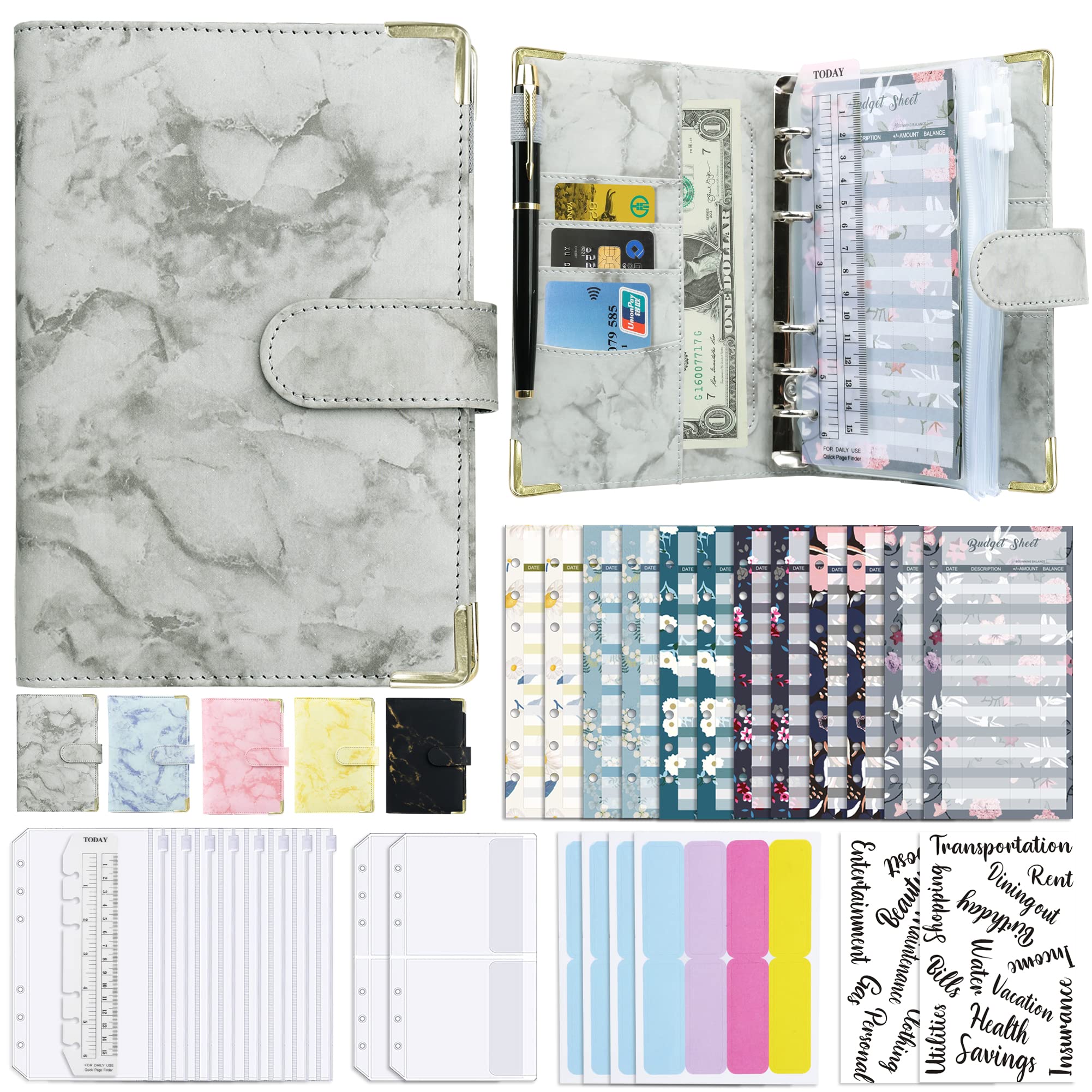 Budget Binder Cash Envelopes Set 28 Pieces Money Organiser for Saving