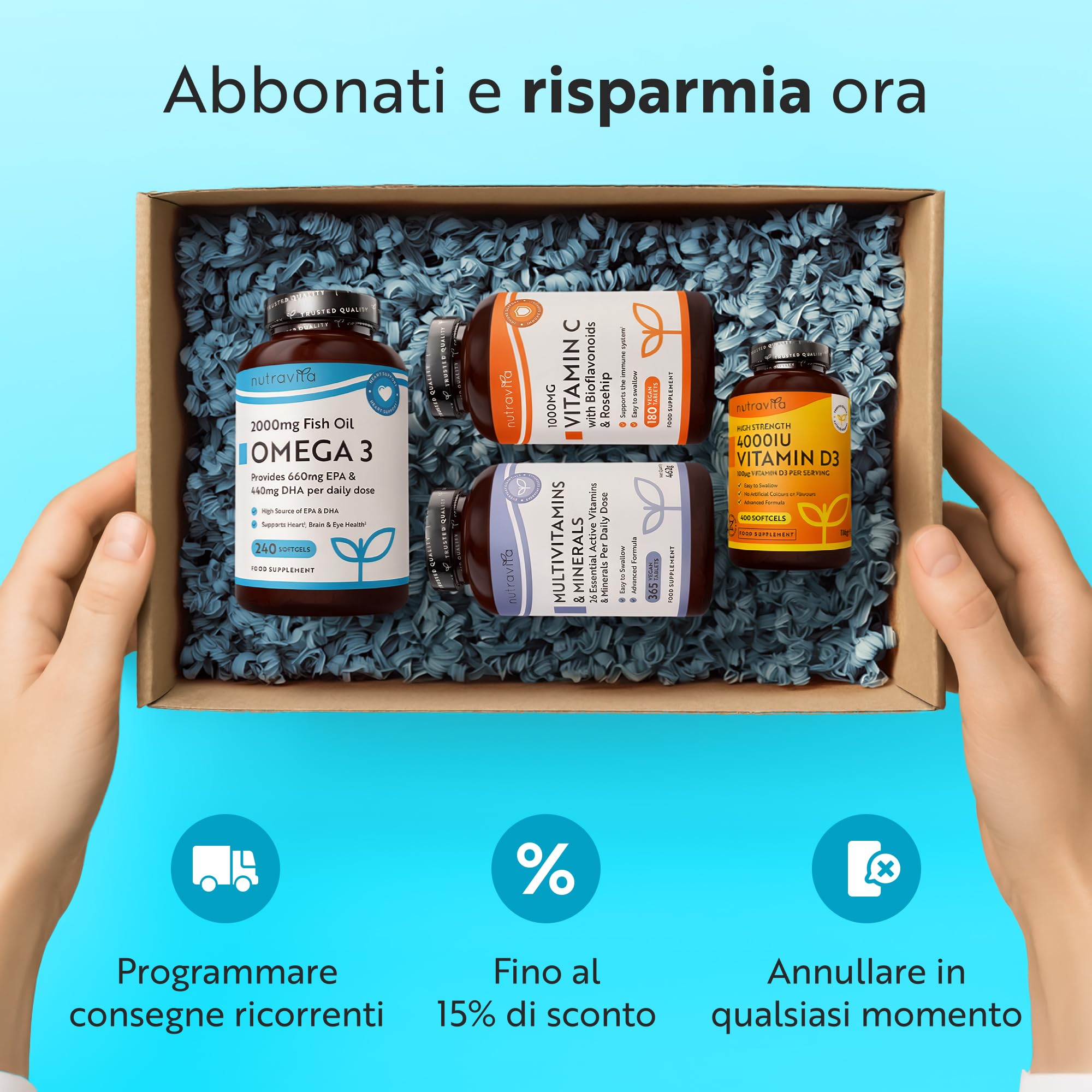 Nutravita Collagene Marino con Acido Ialuronico 1400mg - 120 Compresse - Collagene Idrolizzato Tipo 1 - Marine Collagen, Vitamina C & Biotina Integratore per Capelli, Pelle, Unghie e Articolazioni