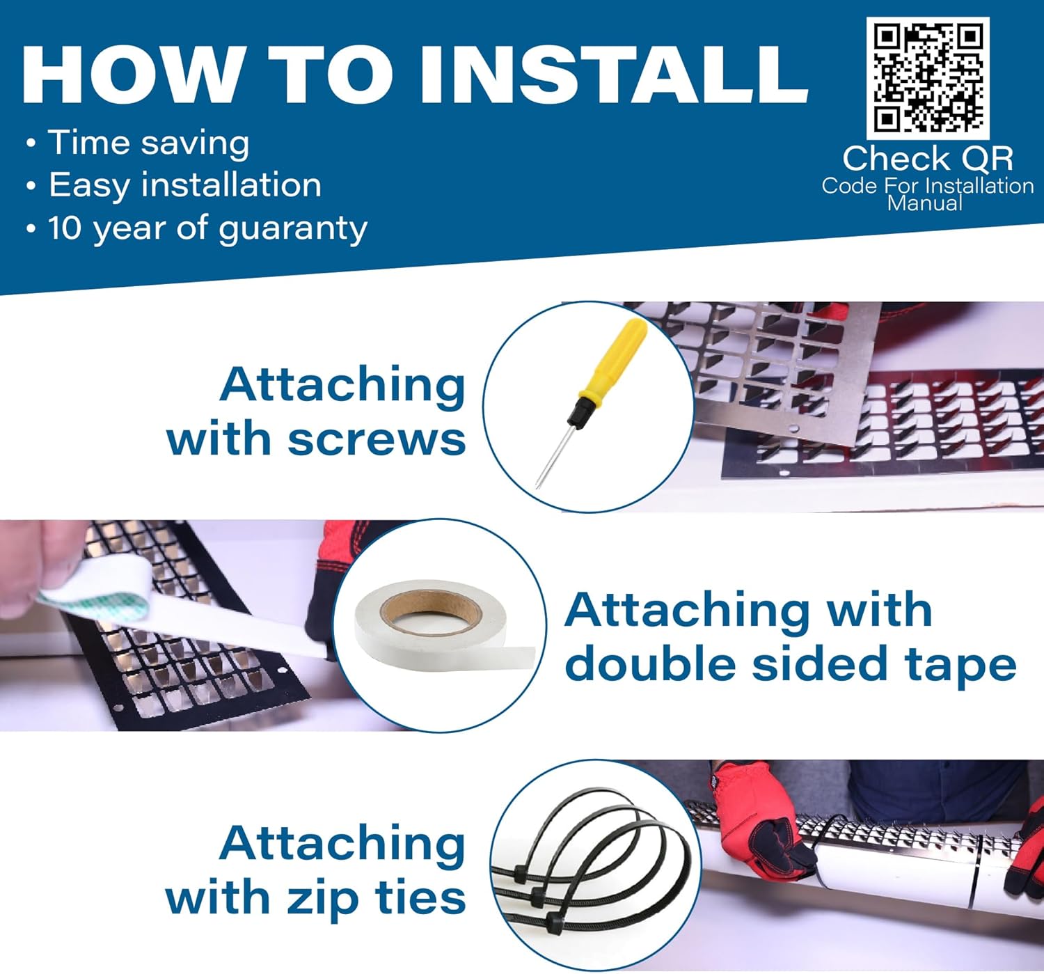 Bird Mini Spikes - 4 Pack - Anti Bird, Squirrel, Rabbit and Snake Spikes for Outdoor - Animal Spike Strips for Windows, Balcony and Garden