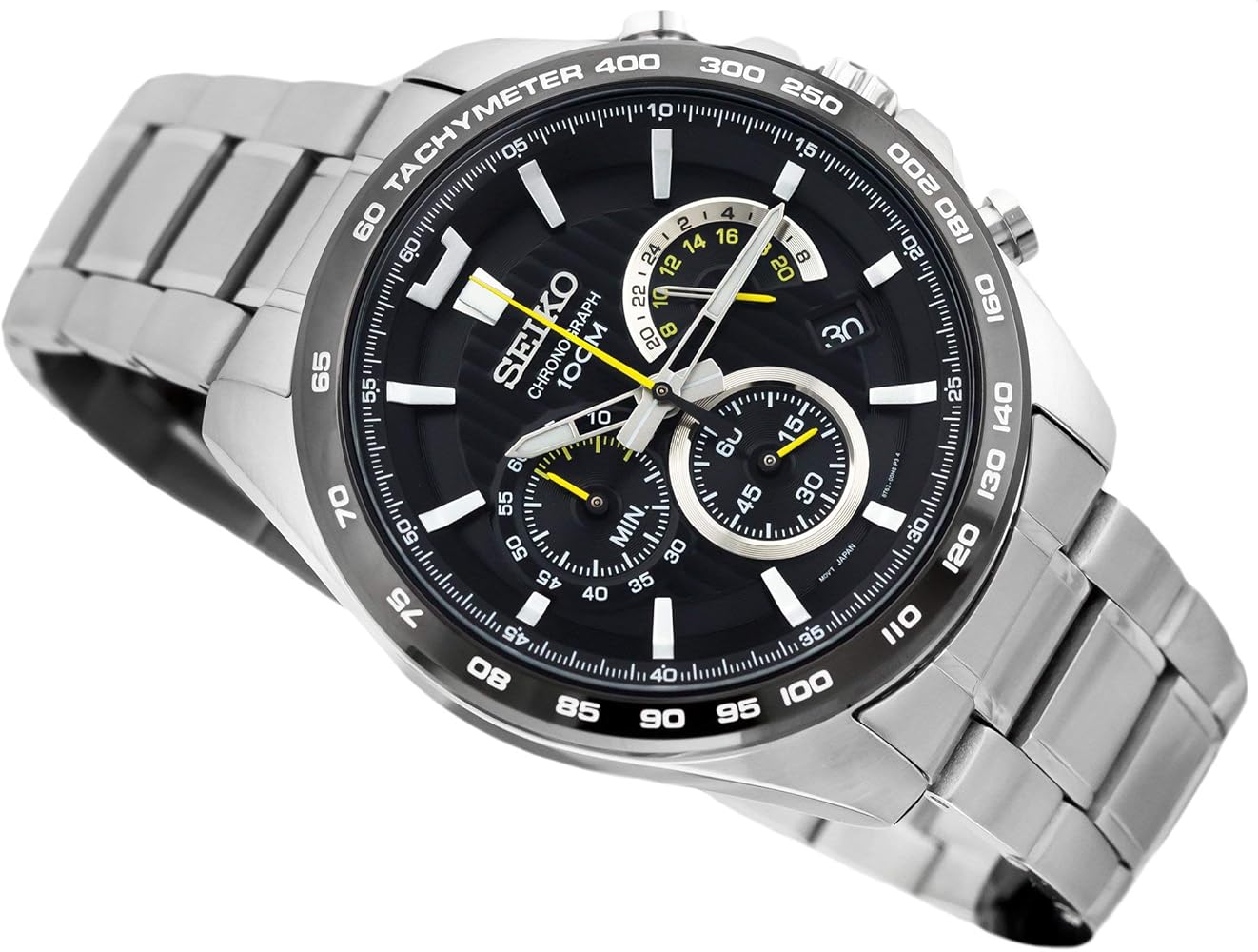 Amazon.com: Seiko neo Sports Mens Analog Quartz Watch with Stainless Steel  Bracelet SSB303P1 : Clothing, Shoes \u0026 Jewelry