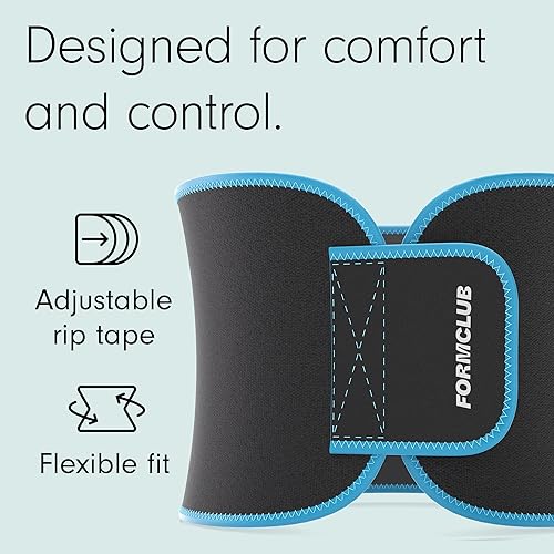 Miniatura 4 de Cinturón reductor de cintura para sudar para mujeres y hombres, entrenador de cintura ajustable. Cinturón de ejercicio para apoyar la espalda y