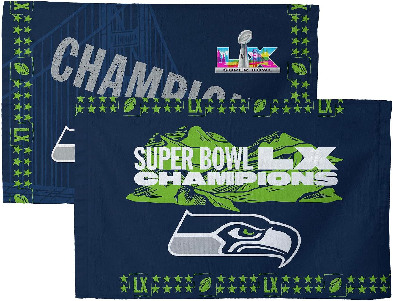 Northwest NFL Unisex-Adult Fan Towel 2 Pack