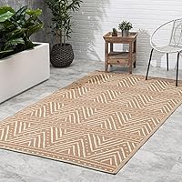 Vista 45 de Fab Habitat - Tapete de plástico reciclado para exteriores, impermeable, resistente a la decoloración y a las arrugas, a rayas, para patio, terraza