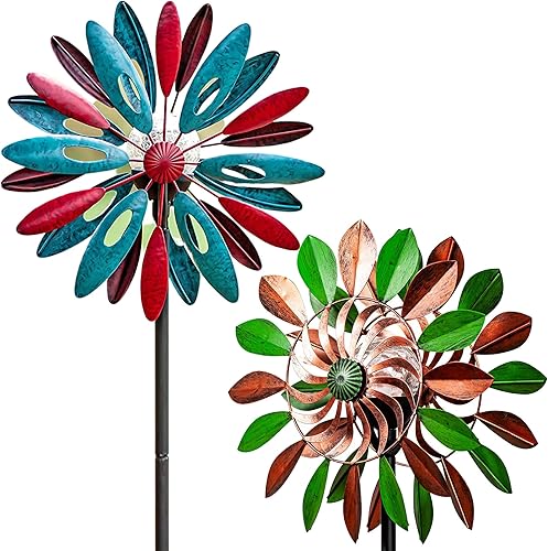 Molinillo de viento solar, orquídea, multicolor, iluminación LED estacional, paquete de bolas de vidrio con energía solar hilandero de viento