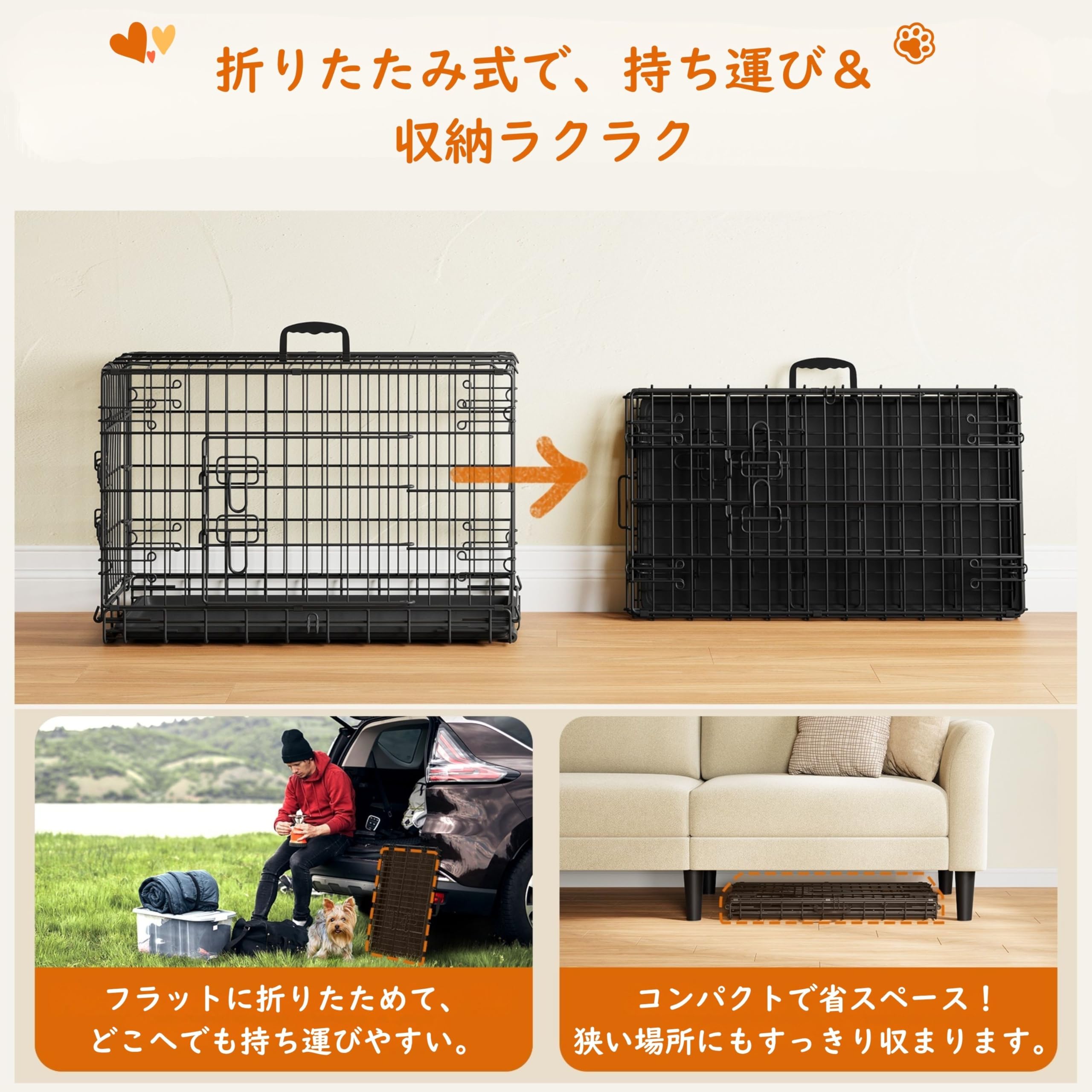 Amazon | Yaheetech ペットサークル 犬 ケージ 犬用ゲージ 超小型犬
