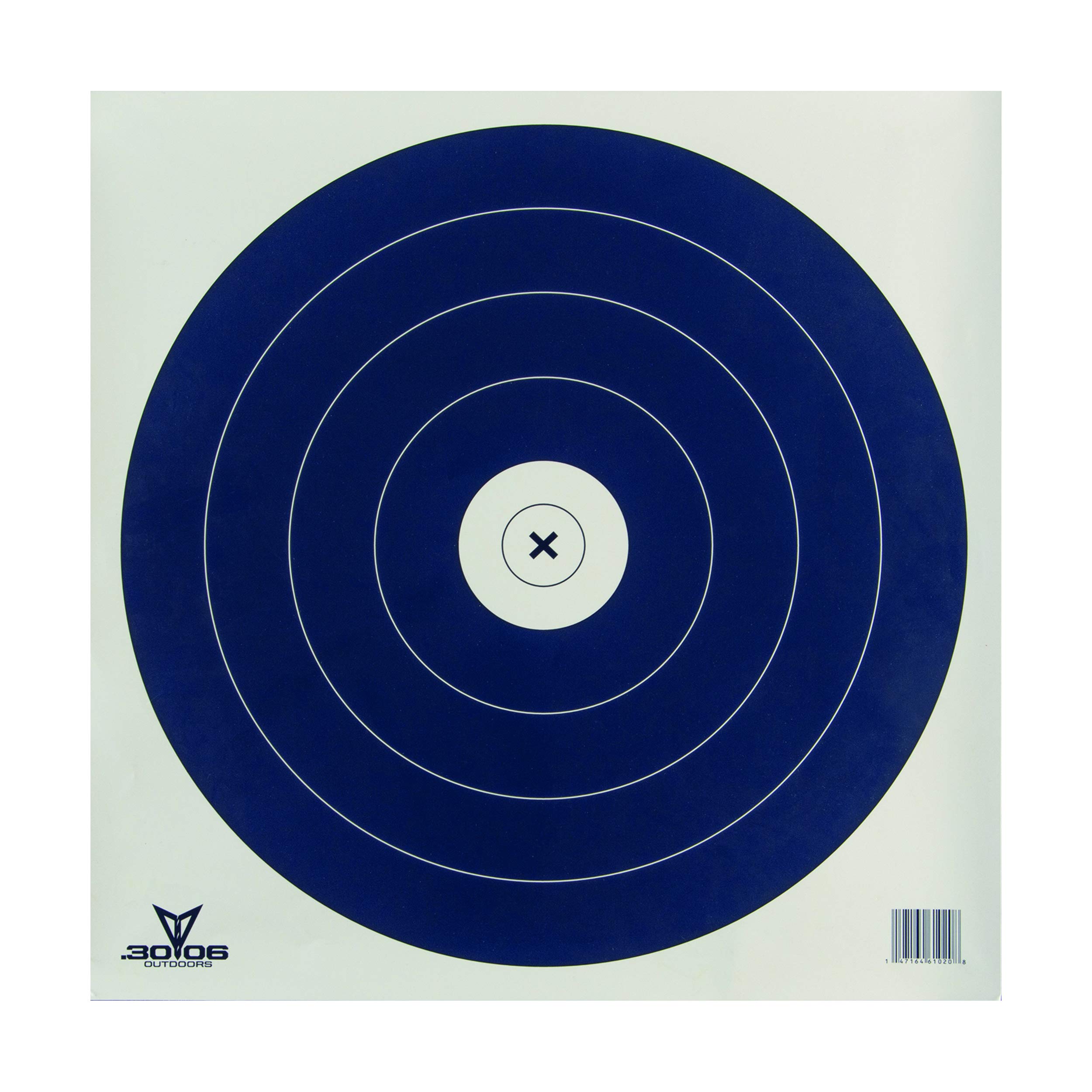 .30-06 Outdoors Single Spot Paper Target for Archery and Shooting, 100 Count, White, One Size (TARSS-100)