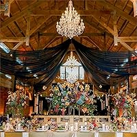 Vista 86 de Ivory Ceiling Drapes 6 Panels 5ftx10ft Wedding Arch Draping Fabric Chiffon Wedding Drapes Curtain Decorations with Rod Pocket